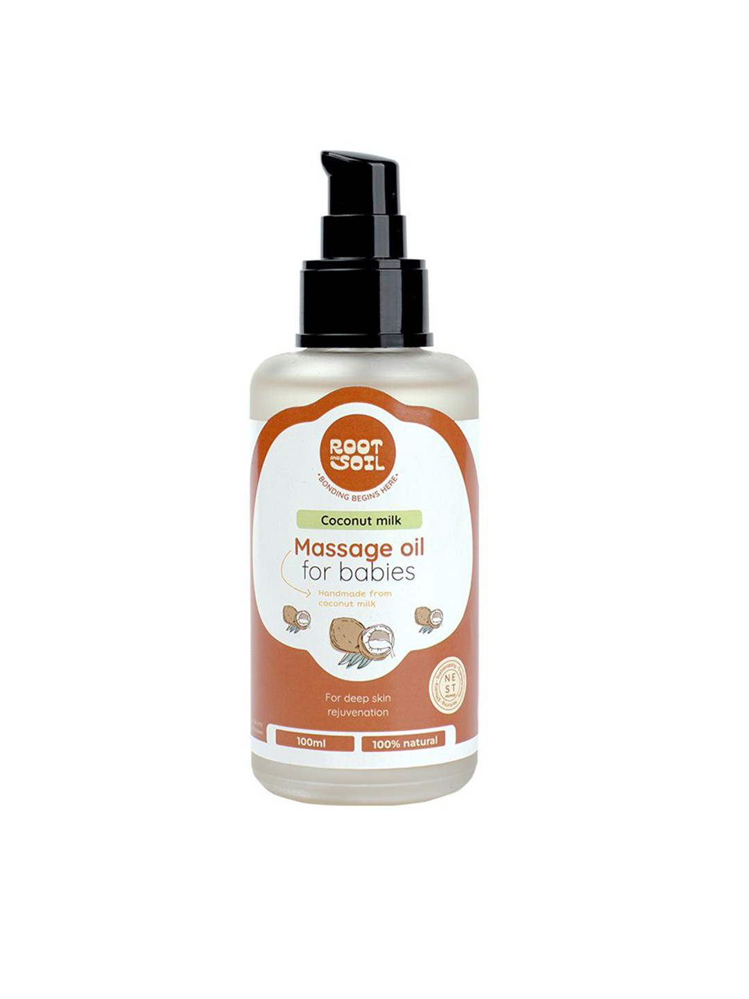 Root And Soil Coconut Milk Baby Massage Oil - 100 ml