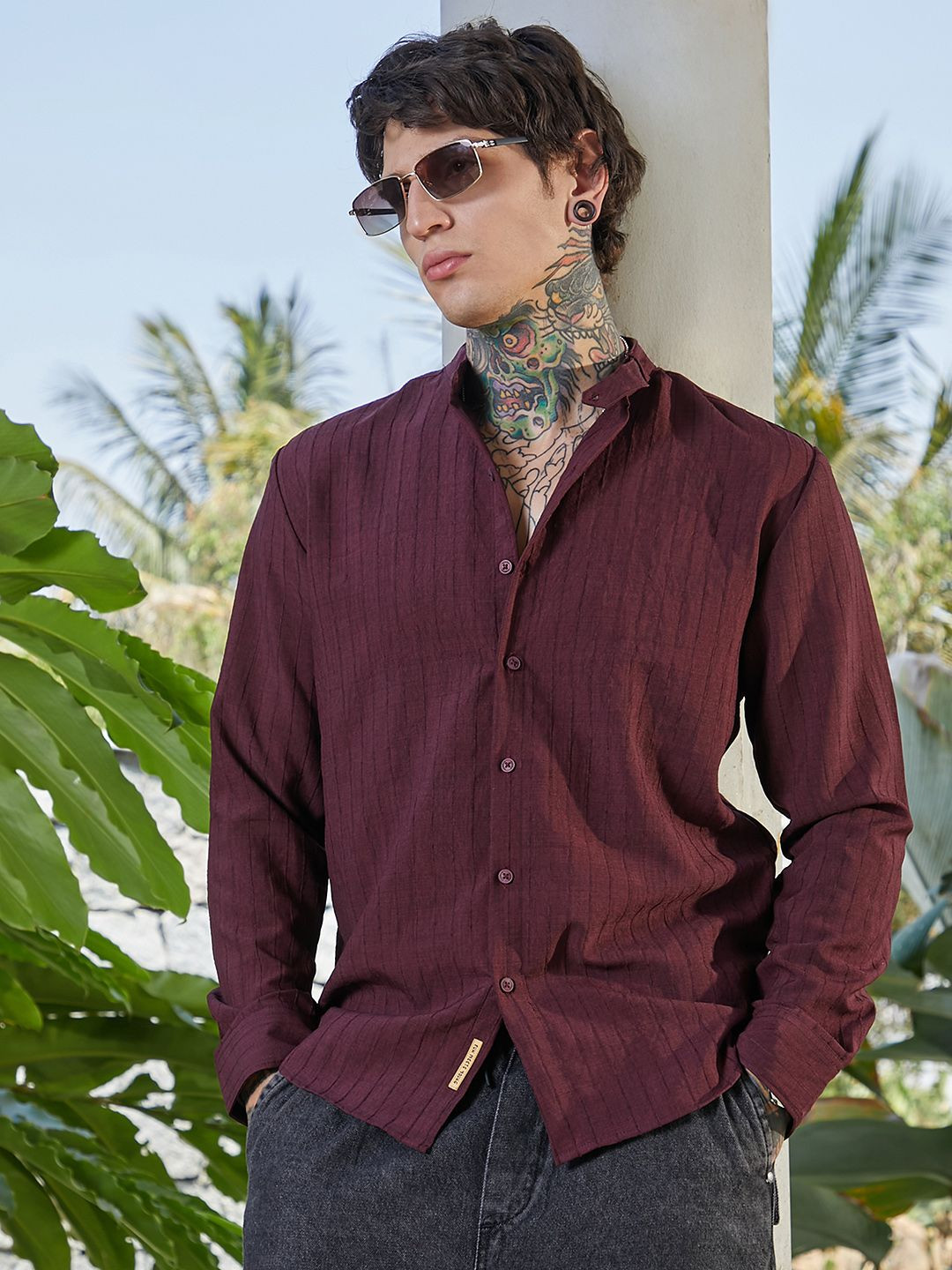 CAHOOT Men Classic Opaque Casual Shirt