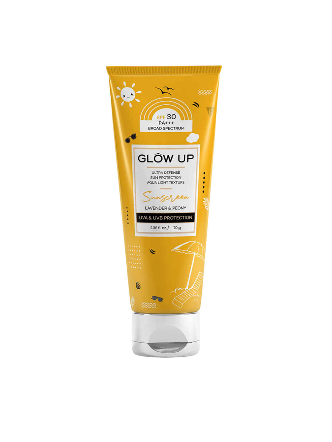 GLOW UP Lavender & Peony Sunscreen With SPF 30- 70 g