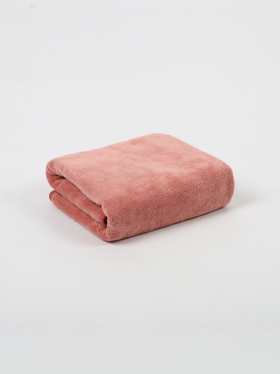 HOUSSE Brown Solid Microfiber 450GSM Super Soft Adult Regular Bath Towel-24x47In