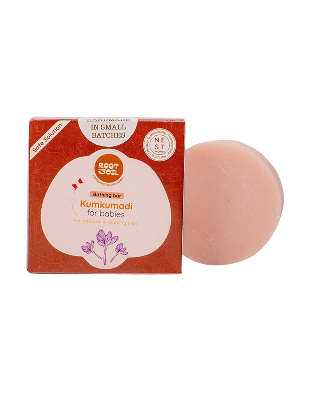 Root And Soil Baby Kumkumadi Bathing Bar For Radiant & Glowing Skin - 100 g