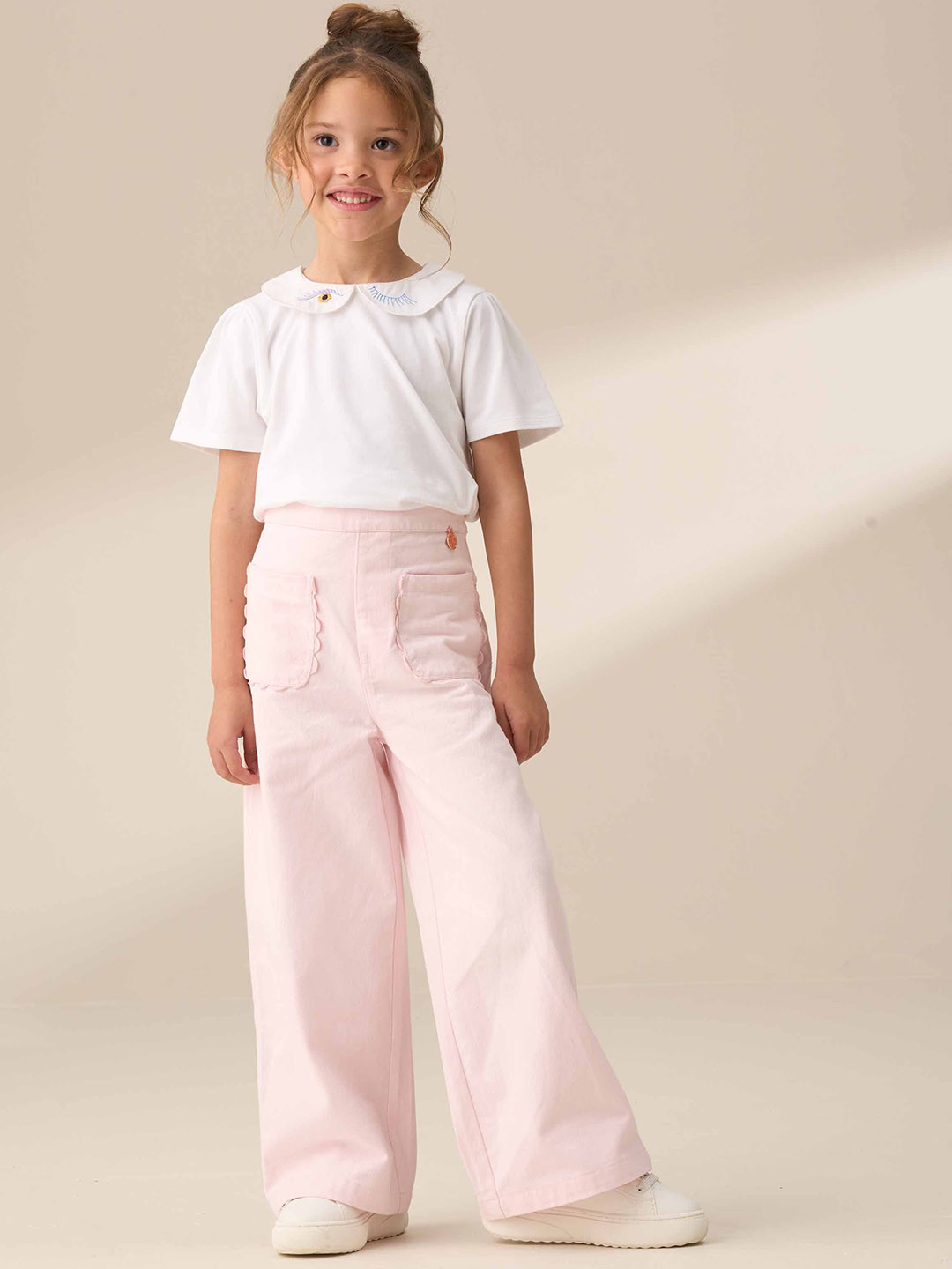 Angel & Rocket Girls Loose Fit High-Rise Trousers