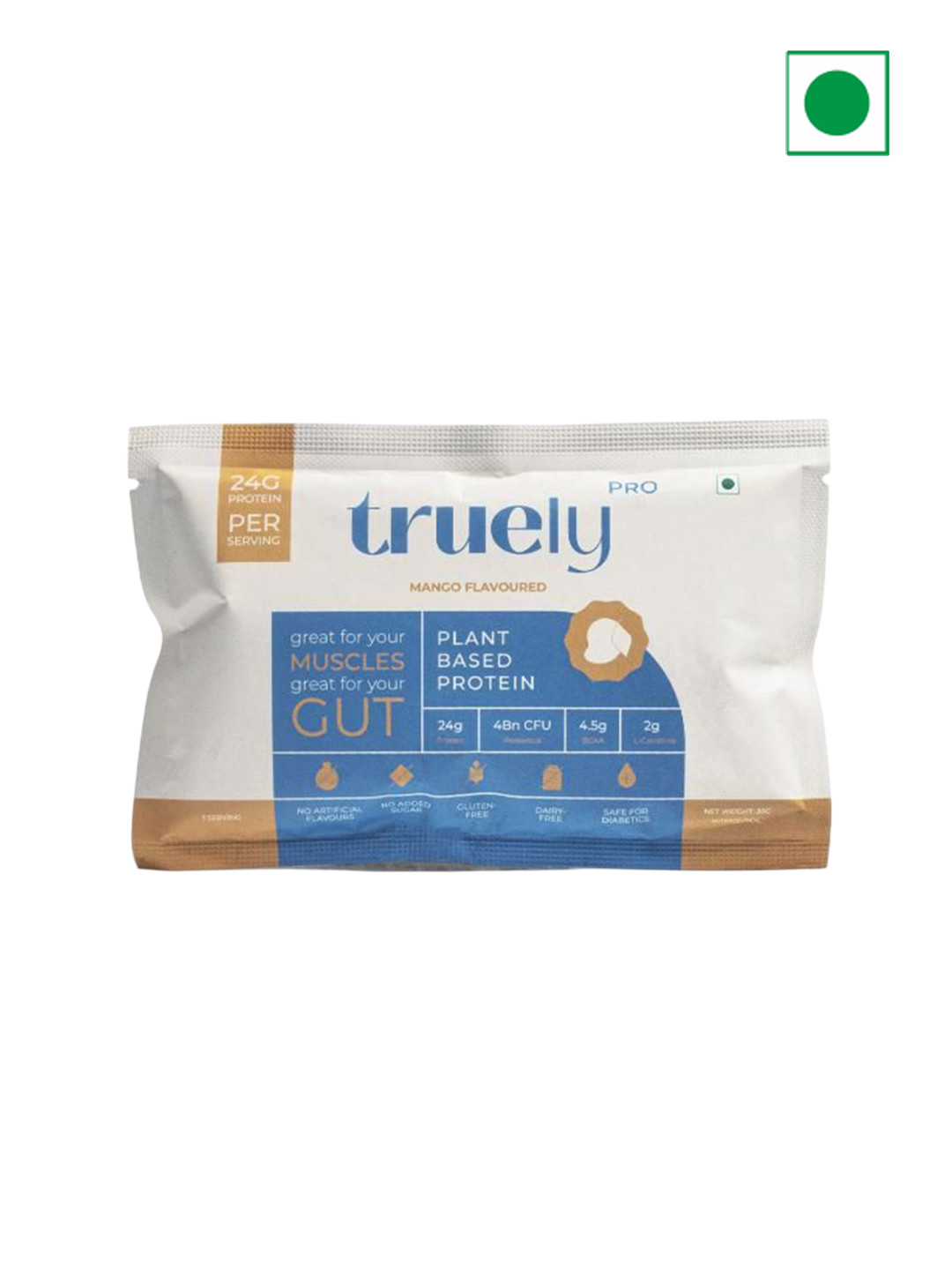 Truely Health Plant Based Protein - 1 Kg - Mango Flavor