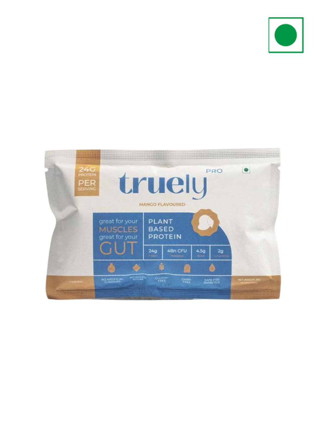 Truely Health Plant Based Protein - 500 g - Mango Flavor