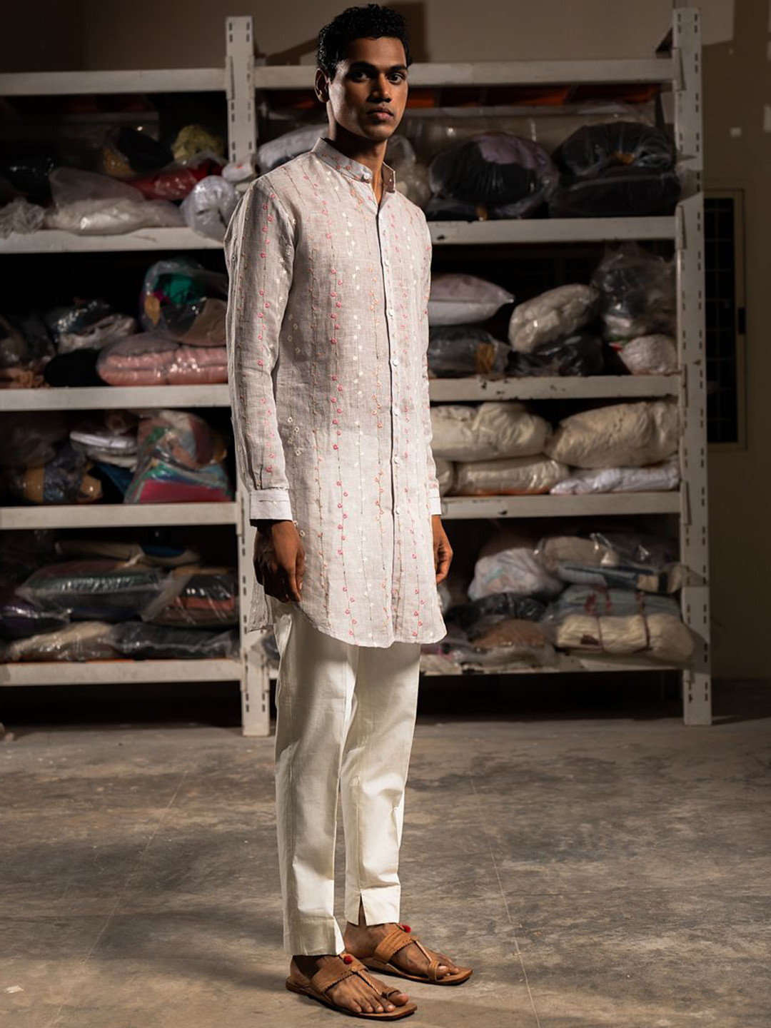 Project Bandi Men Geometric Kurta