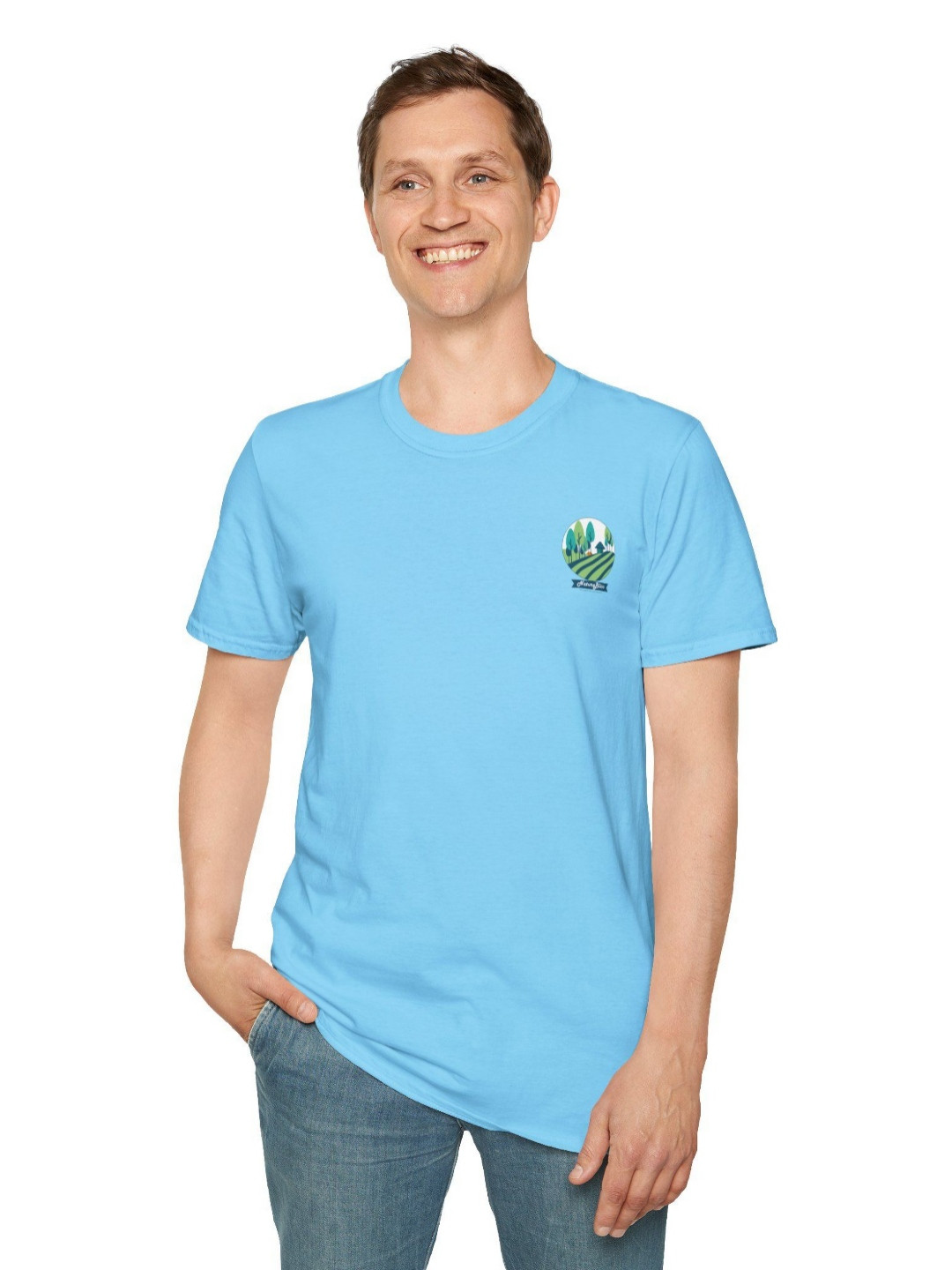 Naturebliss Men Printed Applique T-shirt