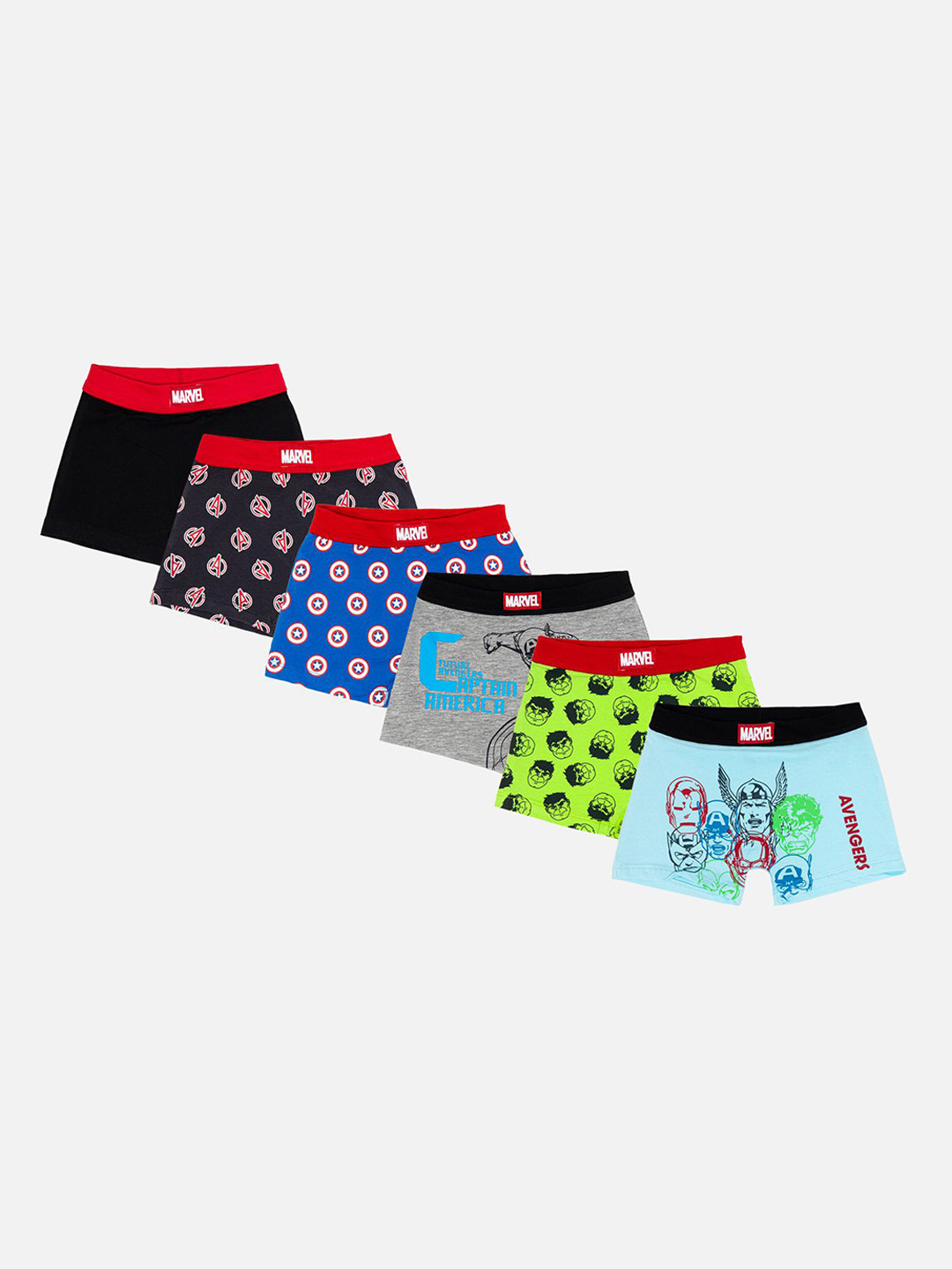 Bodycare Boys Pack Of 6 Assorted Trunks KIA8566-PK001_P6