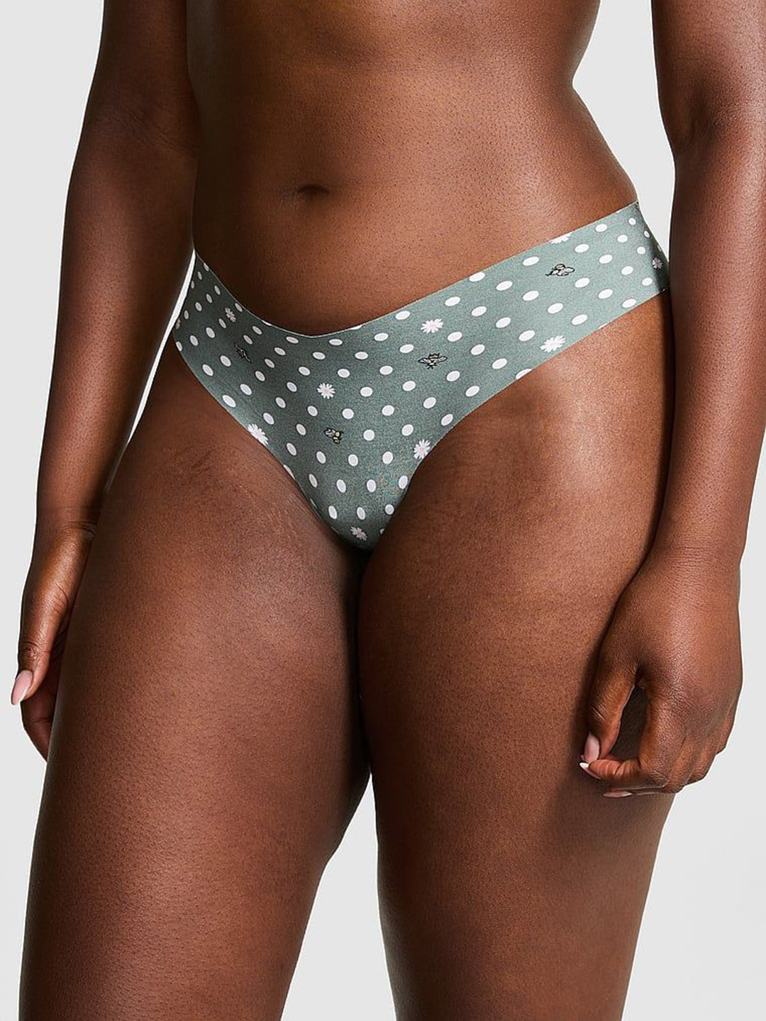 Victoria's Secret PINK Printed No-Show Thong Brief 1124672074LD