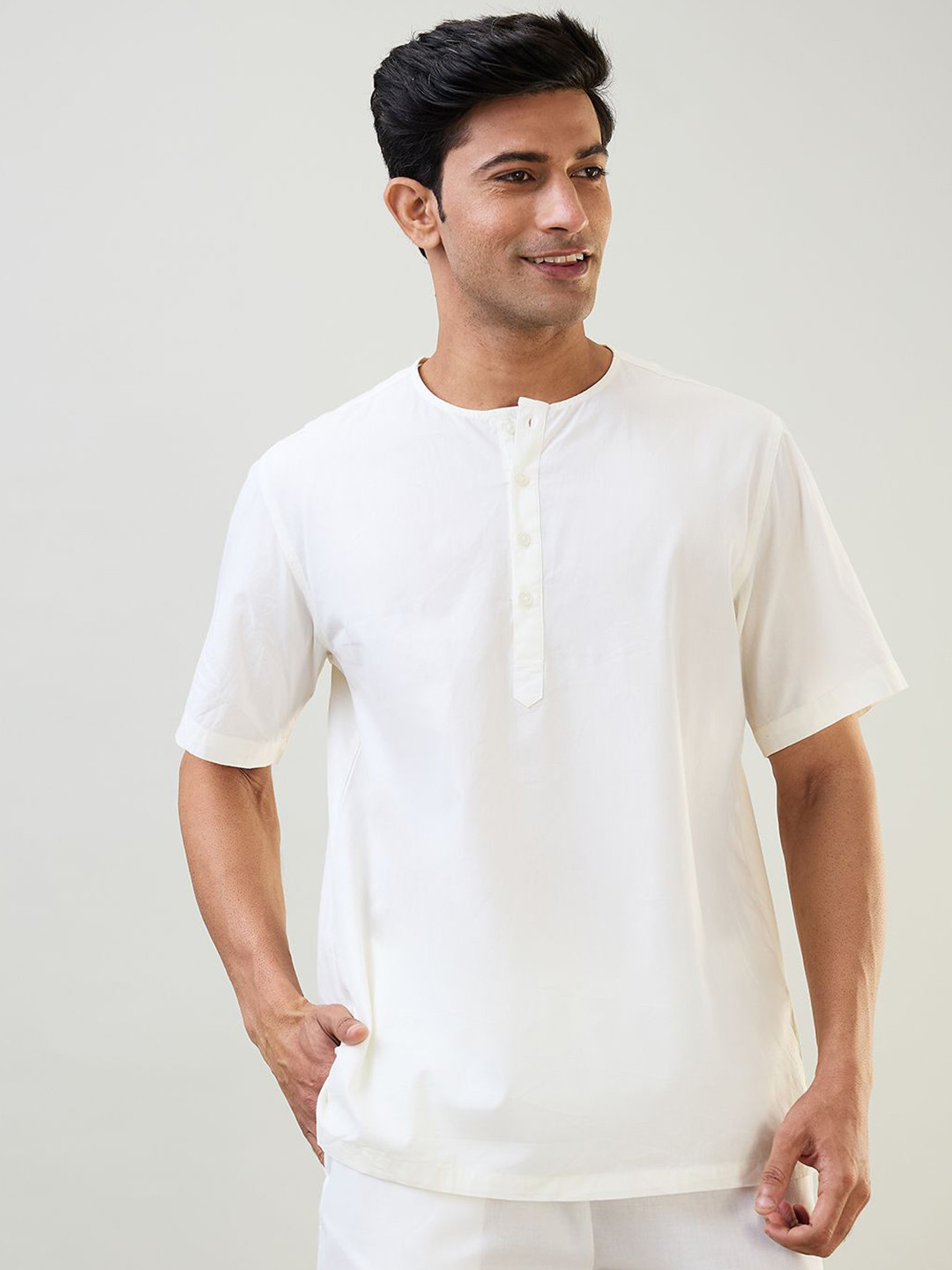 SleepZ by Raymond Men Chikankari Kurta
