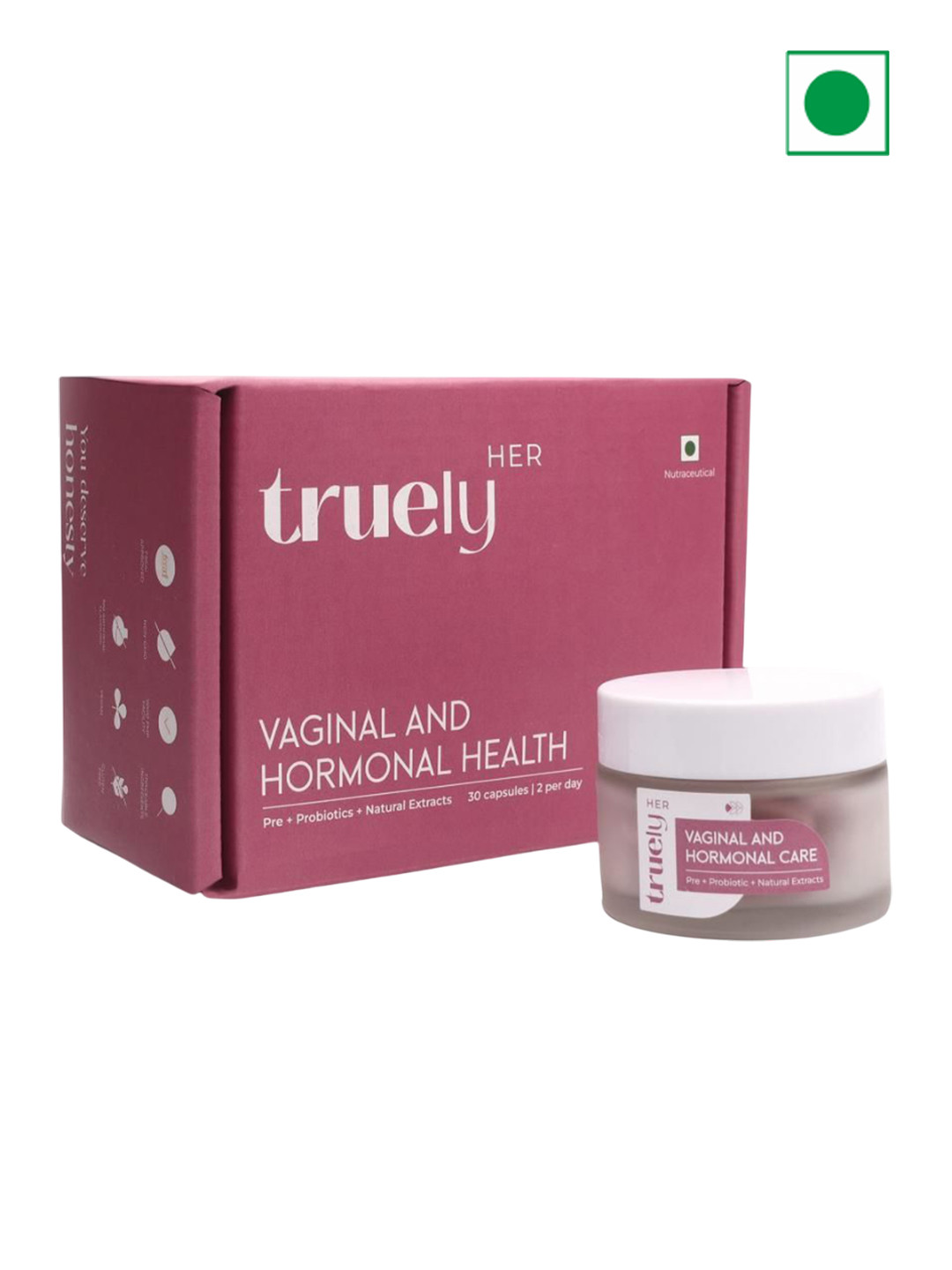 Truely Health Set Of 3 Vaginal & Hormonal Health Capsules - 30 Capsules Each