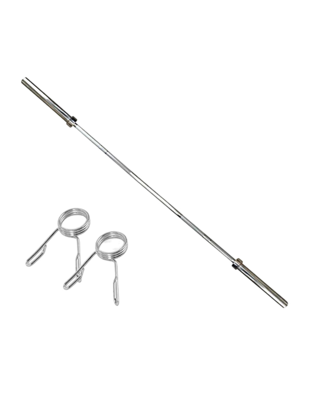 FIREFLY Textured Fire Fly Olympic Straight Barbell Rod With Collars