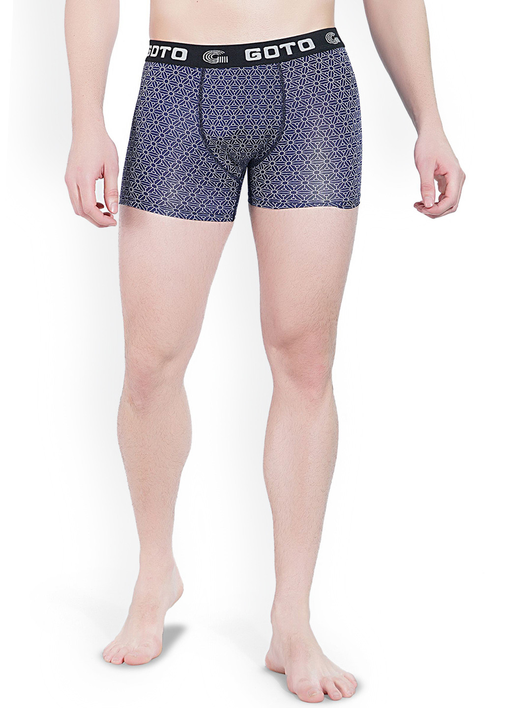 GOTO Men Navy Blue Briefs
