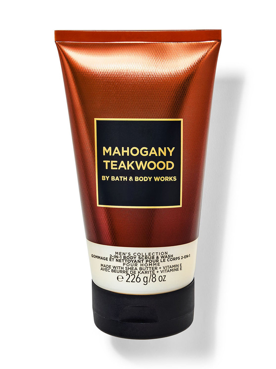 Bath & Body Works Men Mahogany Teakwood 2-in-1 Body Scrub & Wash - 226g