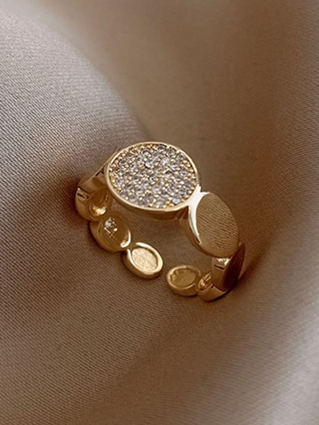 Just Lil Things Stone Studded Adjustable Finger Ring