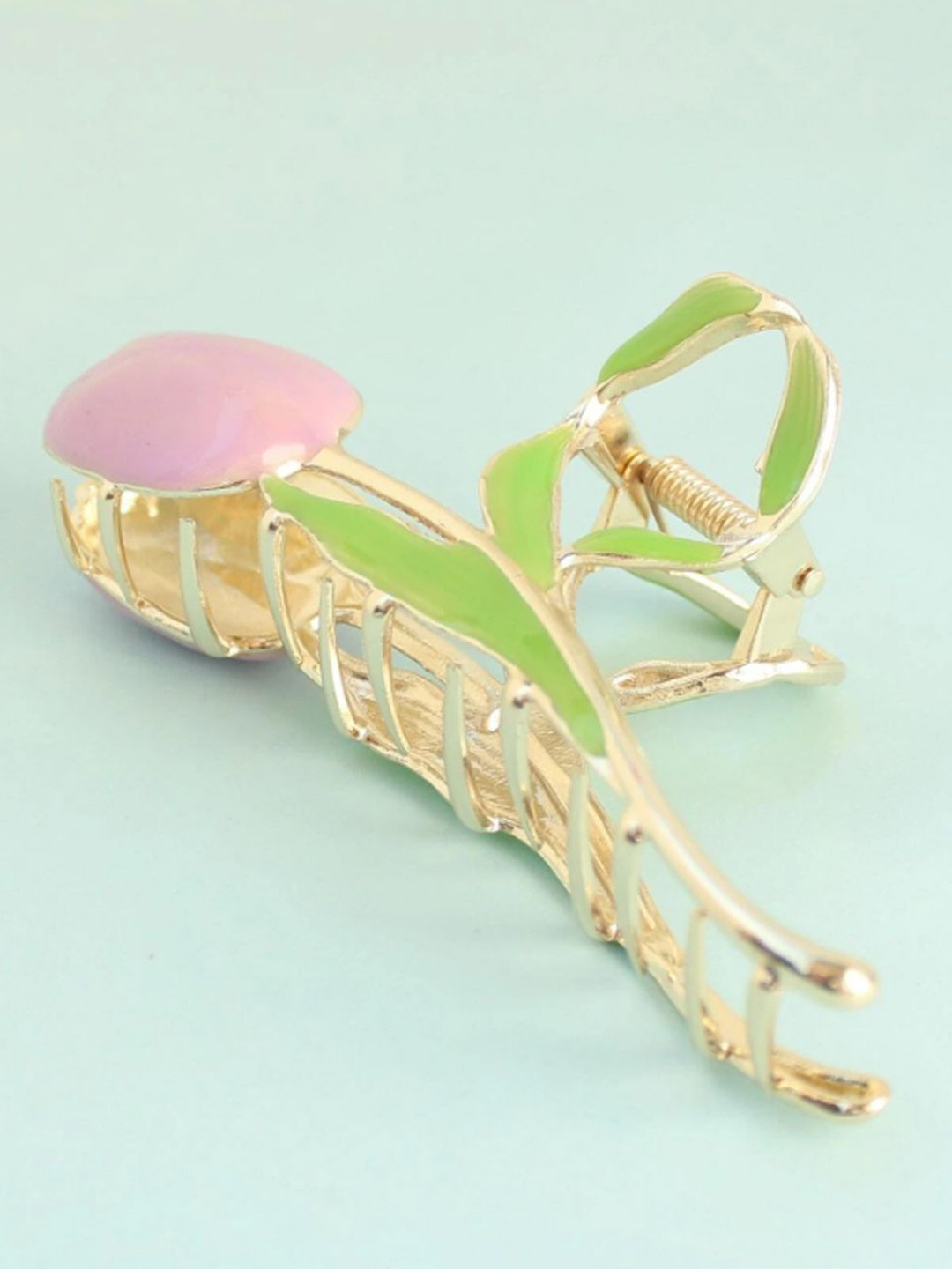 LYKAA Set of 1 Assorted Colour Lily Flower Hair Clutcher For Girls And Women