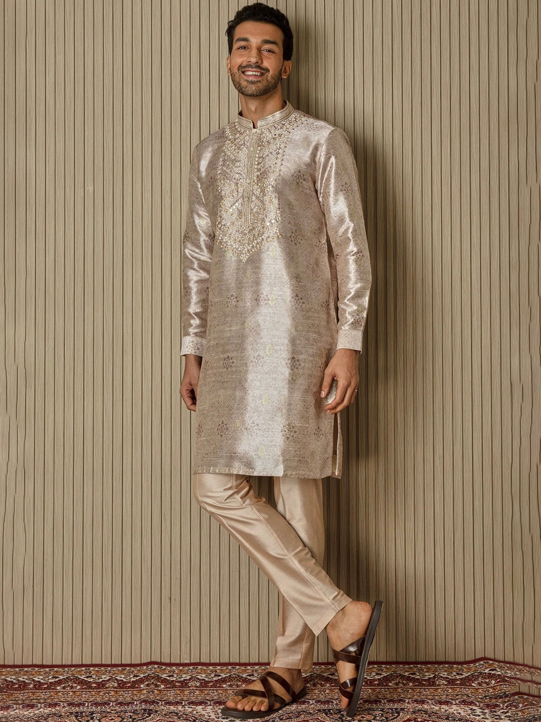 ASUKA Men Regular Kurta with Trousers