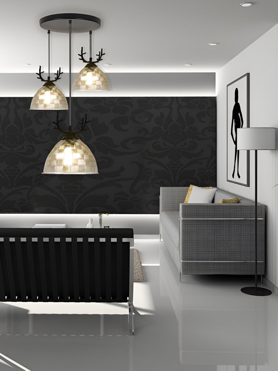 GAUVIK Transparent Quirky Ceiling Lamp