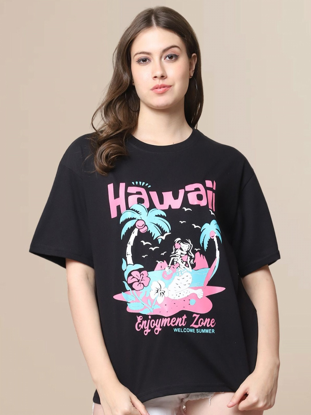 Dreambe Women Printed T-shirt