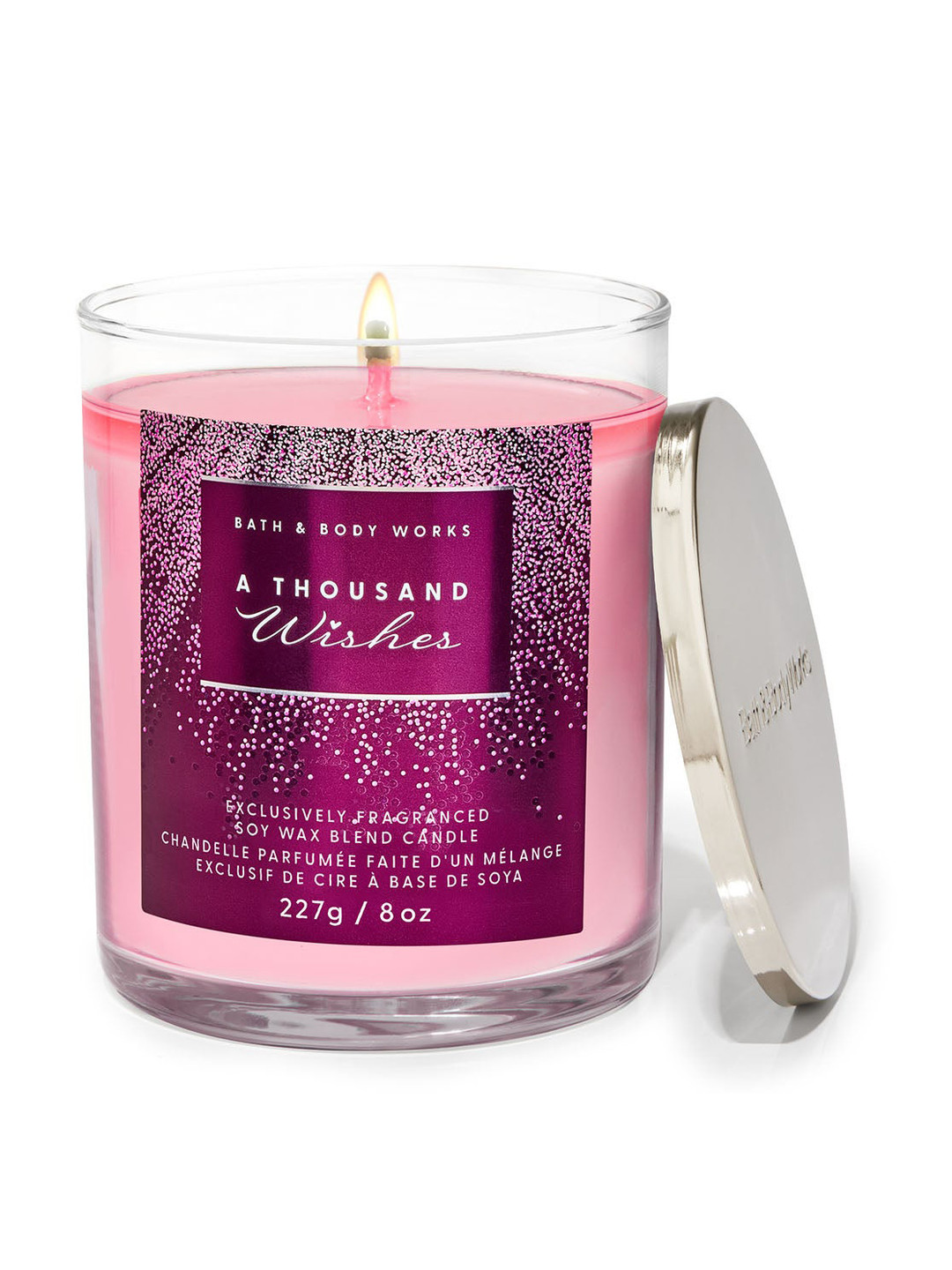 Bath & Body Works A Thousand Wishes 1 Wick Scented Solid Geometric Regular Jar Candles