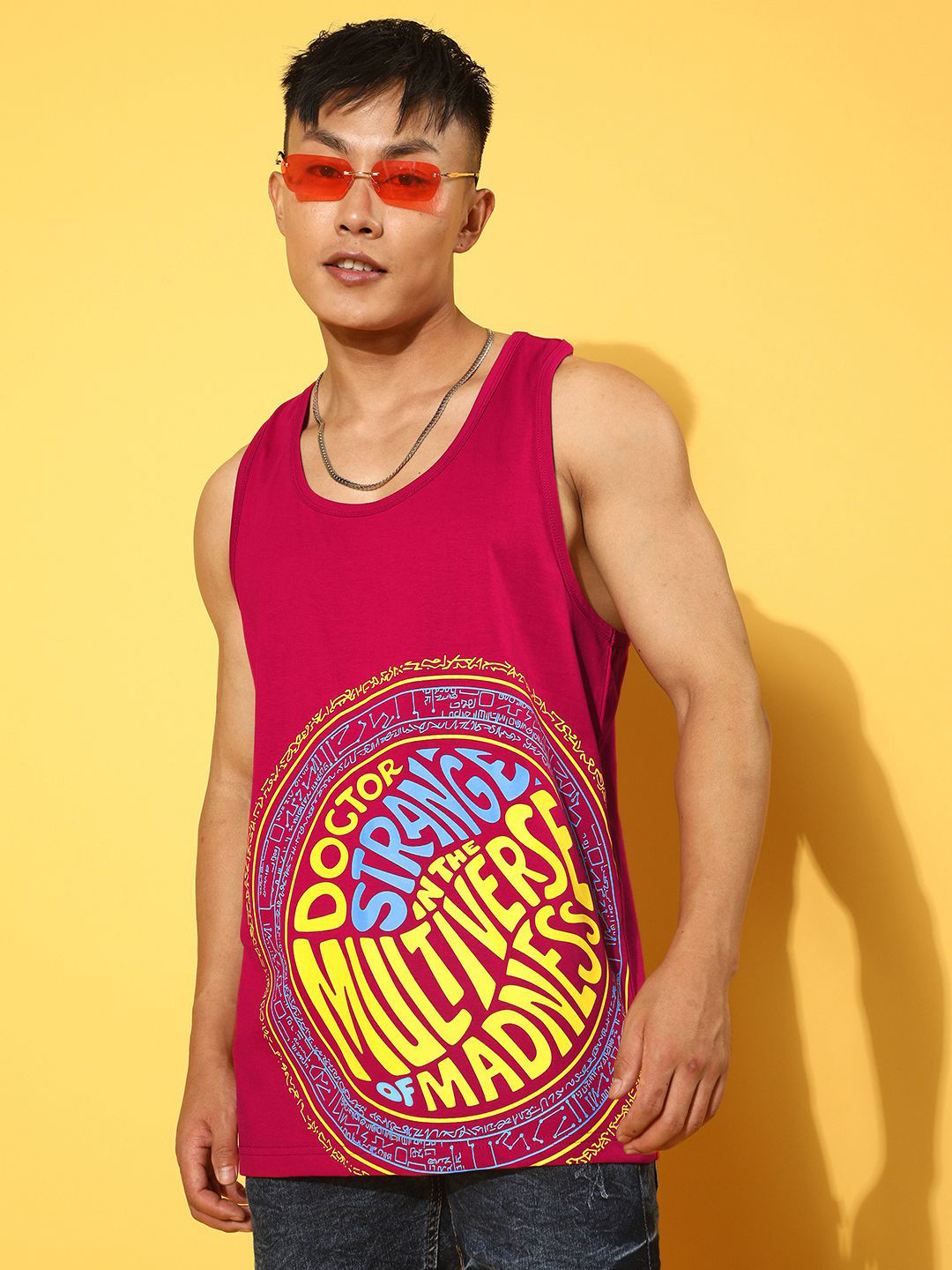 VEIRDO Pure Cotton  Gym Vest VST_G8_MDS5020_VM