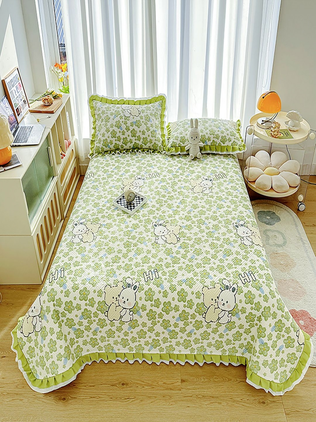 JC HOME Unisex Pink Bed Covers