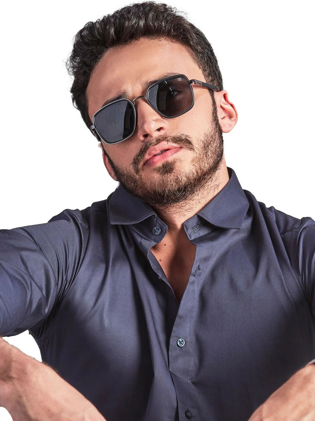 VELLURE Men's FlexEase Tencel Cotton Full Sleeve Shirt