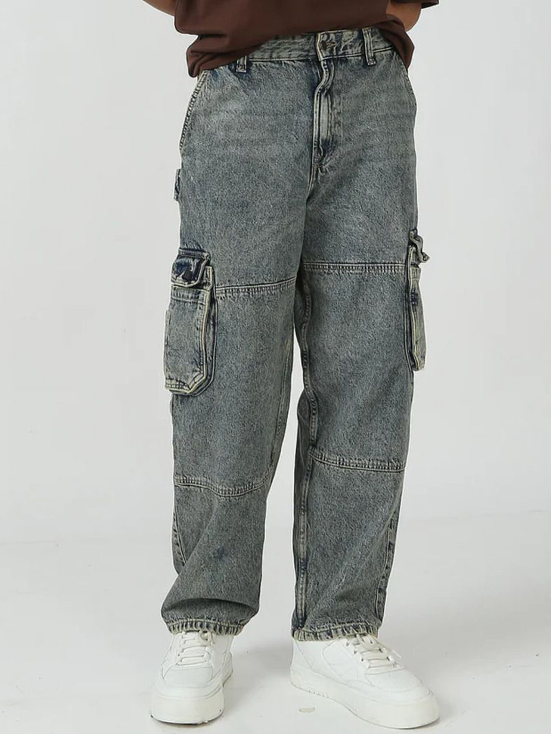 Chapter 2 Unisex Comfort Low-Rise Highly Distressed Heavy Fade Stretchable Jeans