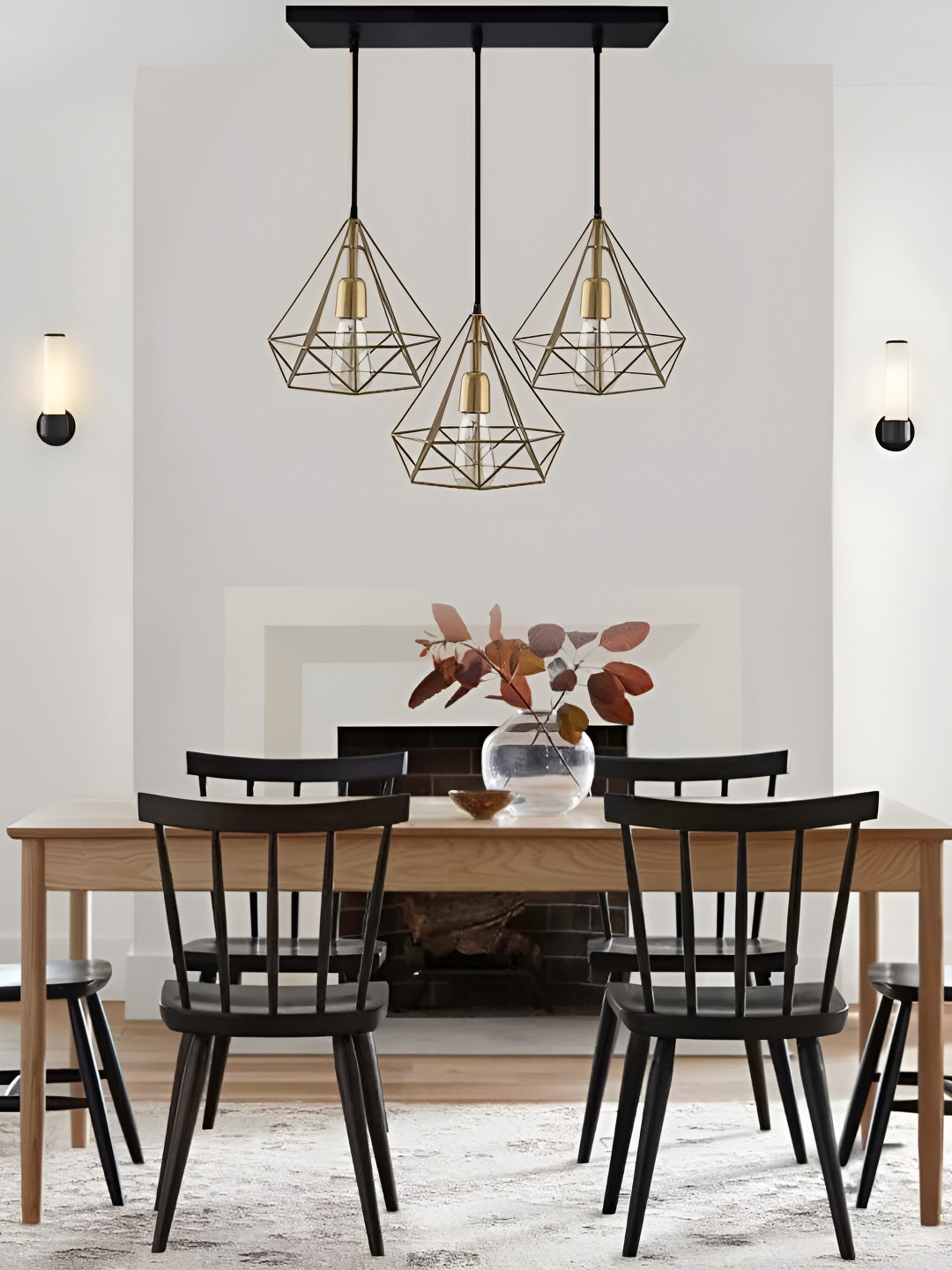 GAUVIK Gold-Toned Traditional Ceiling Lamp