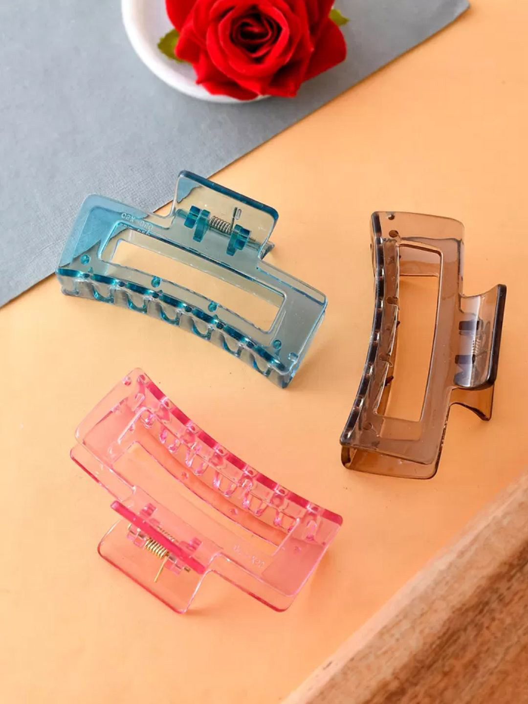 LYKAA Set of 3 Assorted Colours Fashionable Stylish Big Size Clutchers