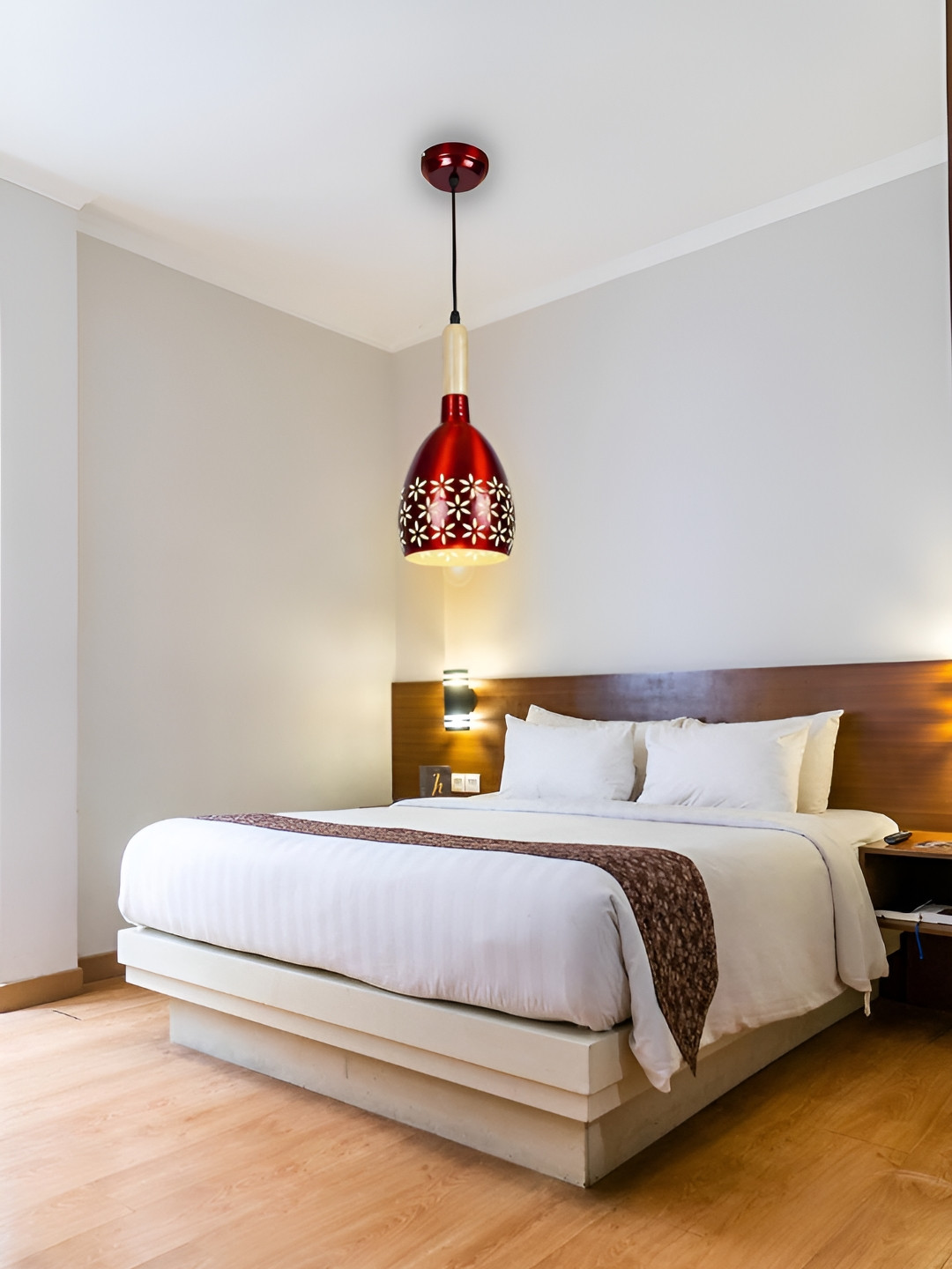 GAUVIK Maroon Aluminium Ceiling Lamp