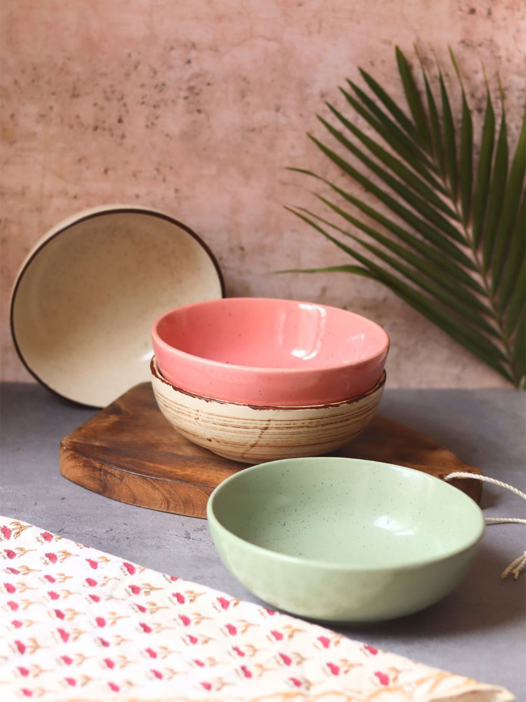 WEAVING HOMES Set Of 4 The Cozy Curry Bowls Set