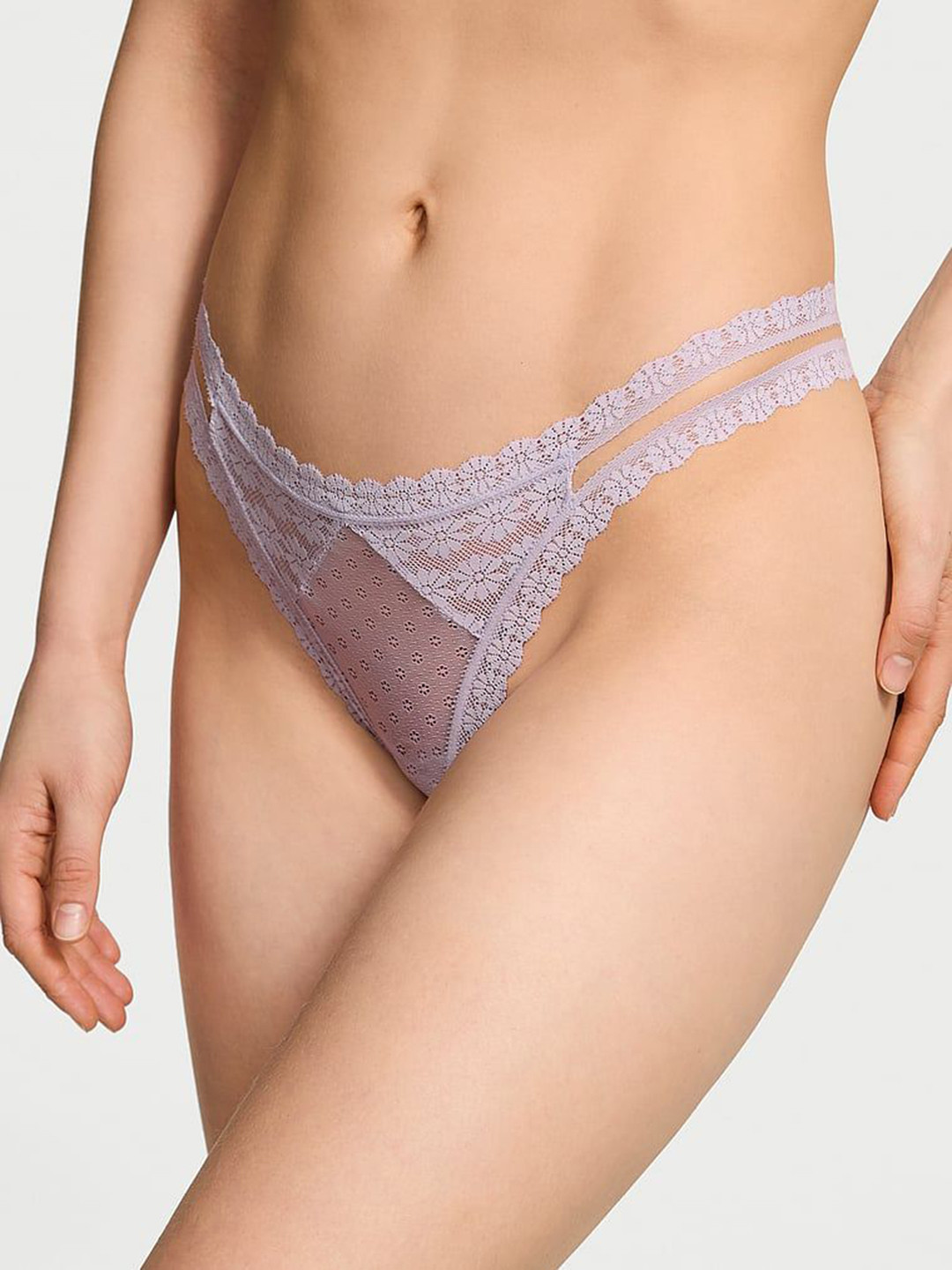 Victoria's Secret The Lacie Daisy Lace Thong Brief 112631363RZM