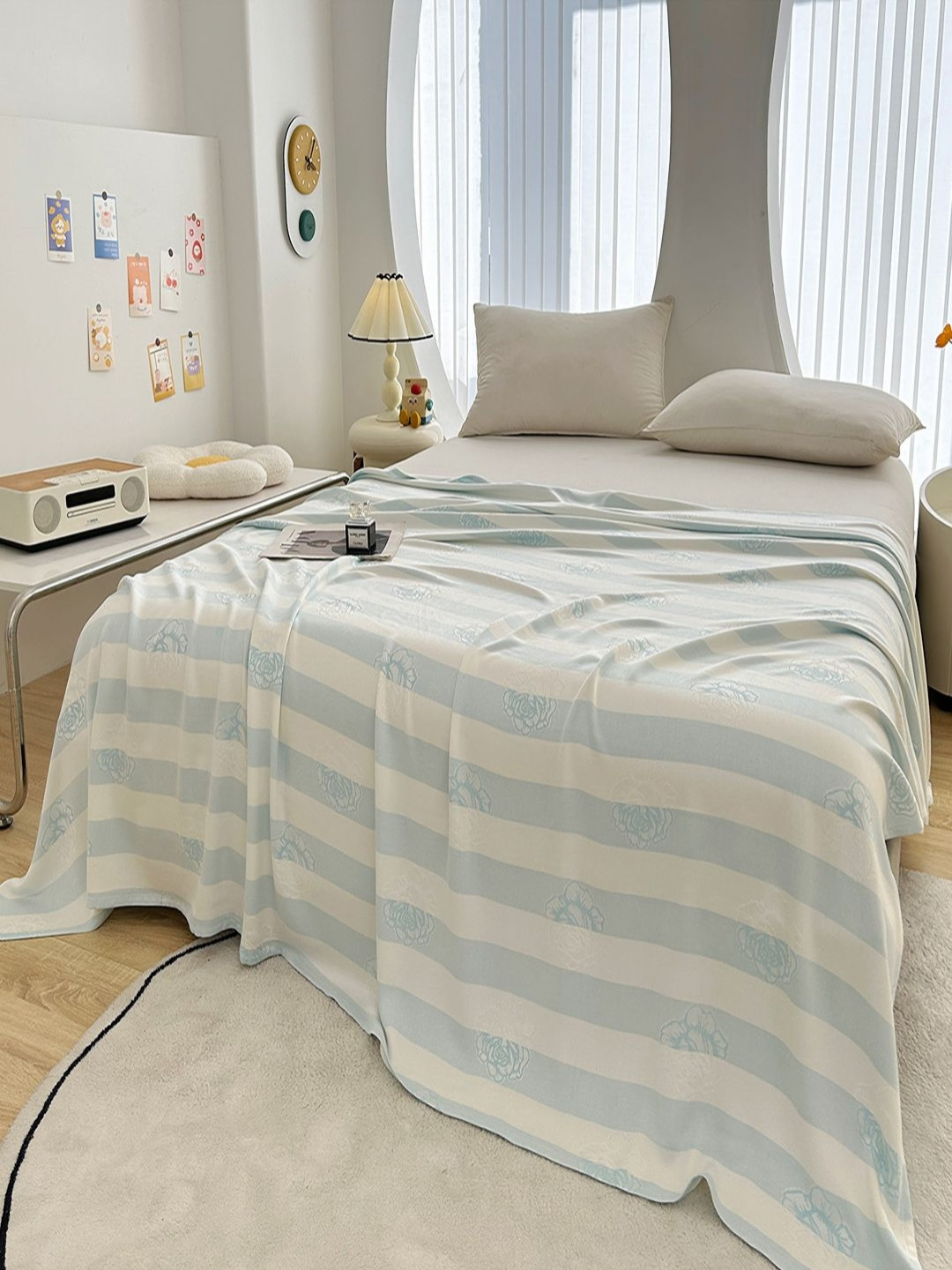 JC HOME Blue Blankets Quilts and Dohars