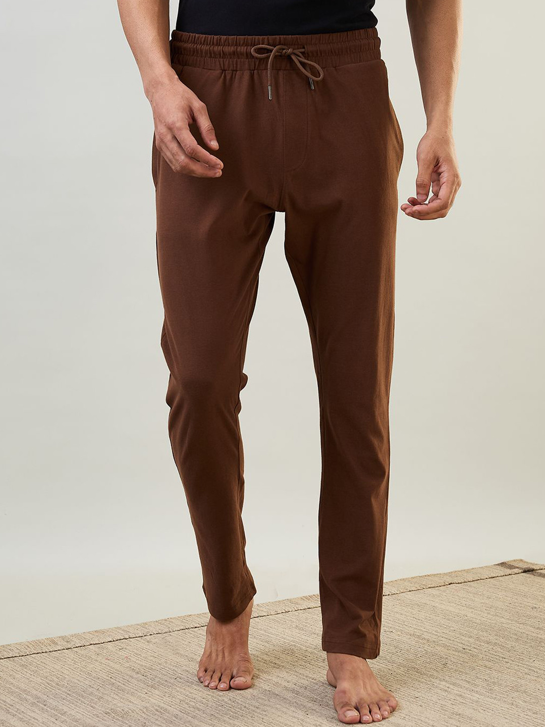SleepZ by Raymond Men Cotton Mid Rise Track Pants