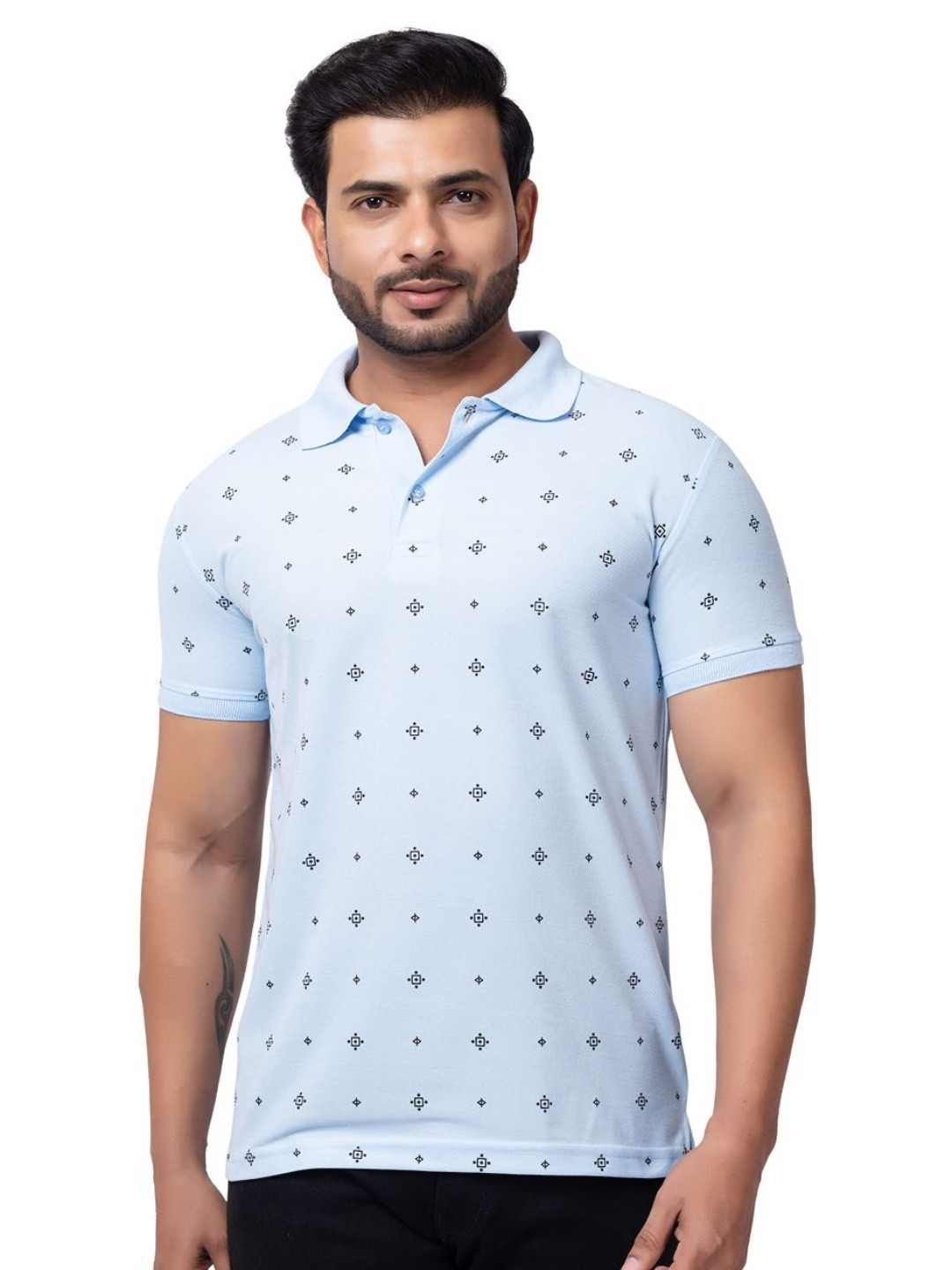 GEE 5 Men Printed Polo Collar T-shirt