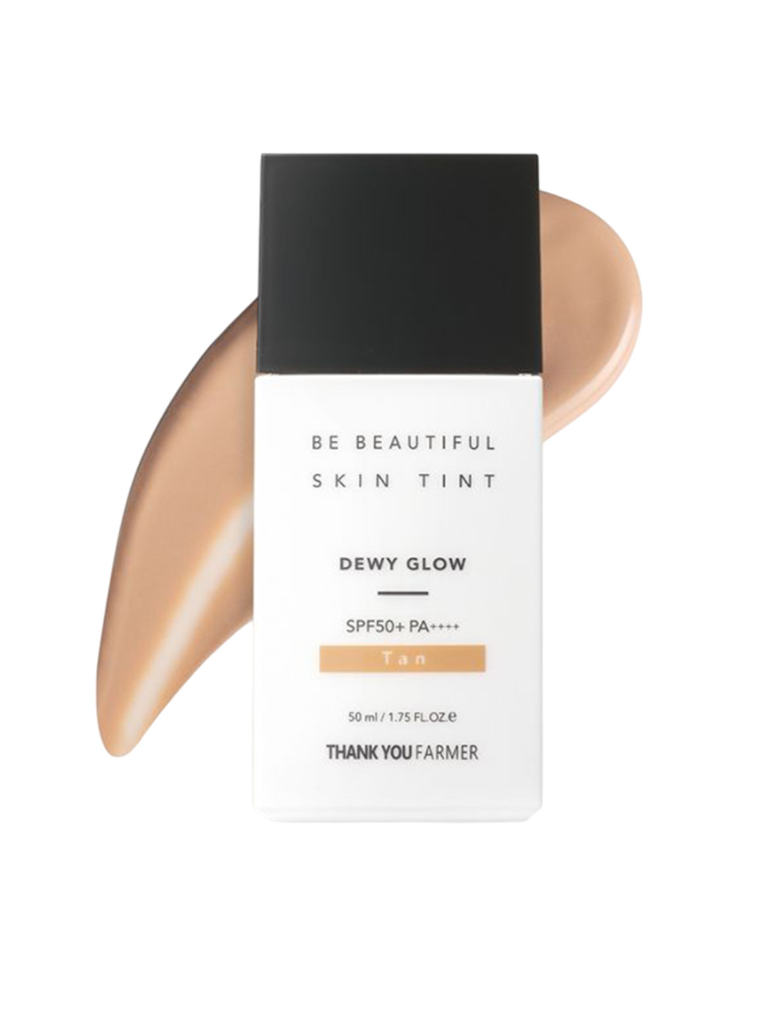 Thank You Farmer Be Beautiful Dewy Glow Skin Tinted Sunscreen SPF50+ 50ml - Tan