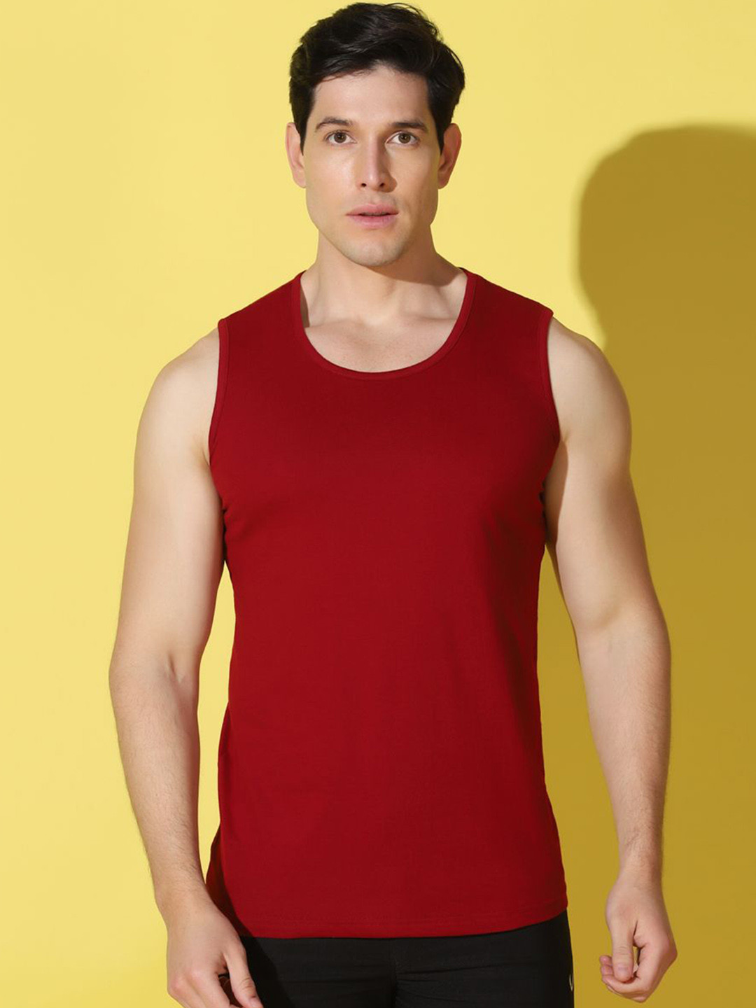 WOOSTRO Gym Innerwear Vest VWS26 PLAIN MAROON