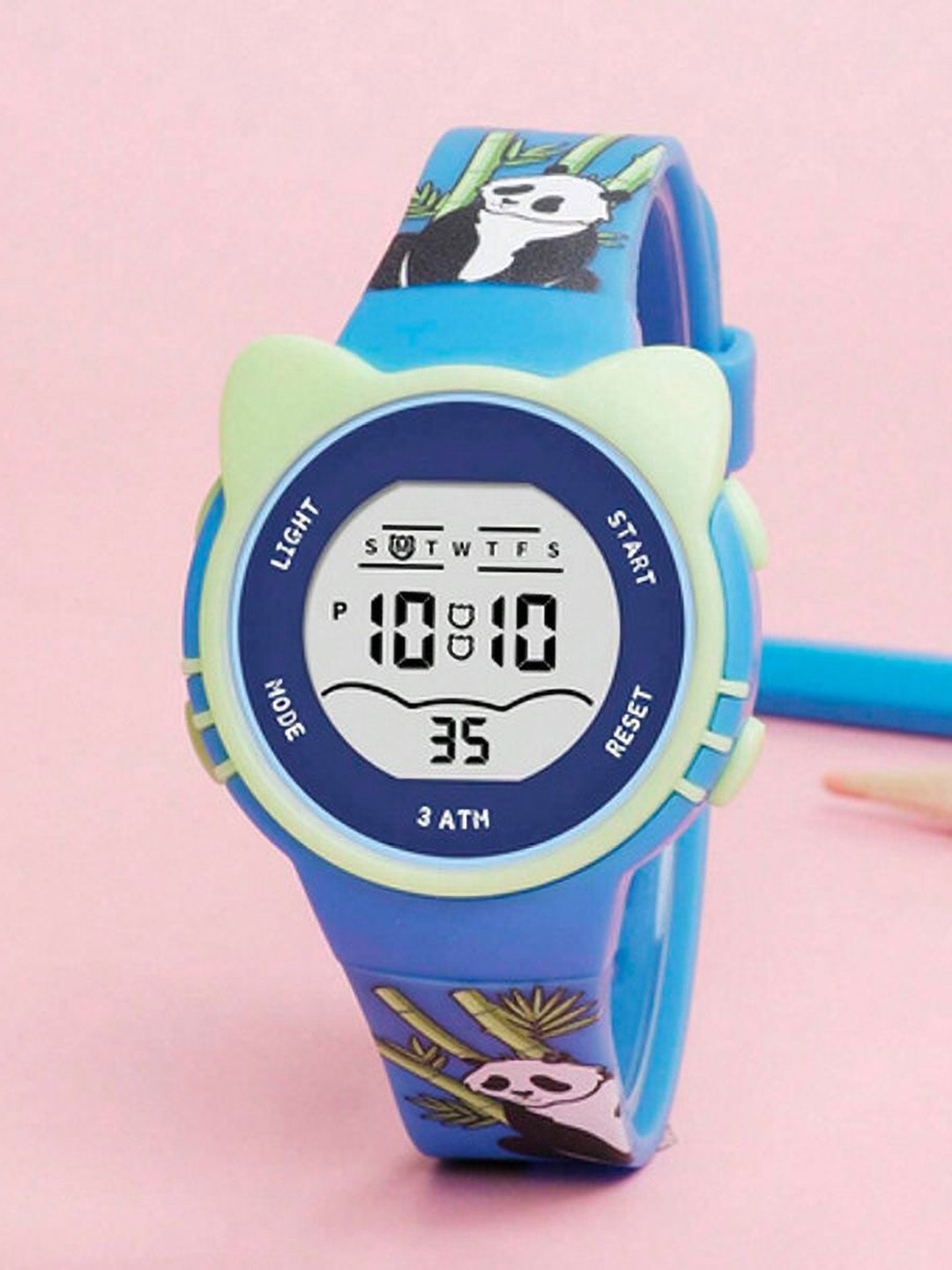 Otage Kids Printed Dial & Textured Straps Digital Watch 2206LK CAT-DarkBlue1