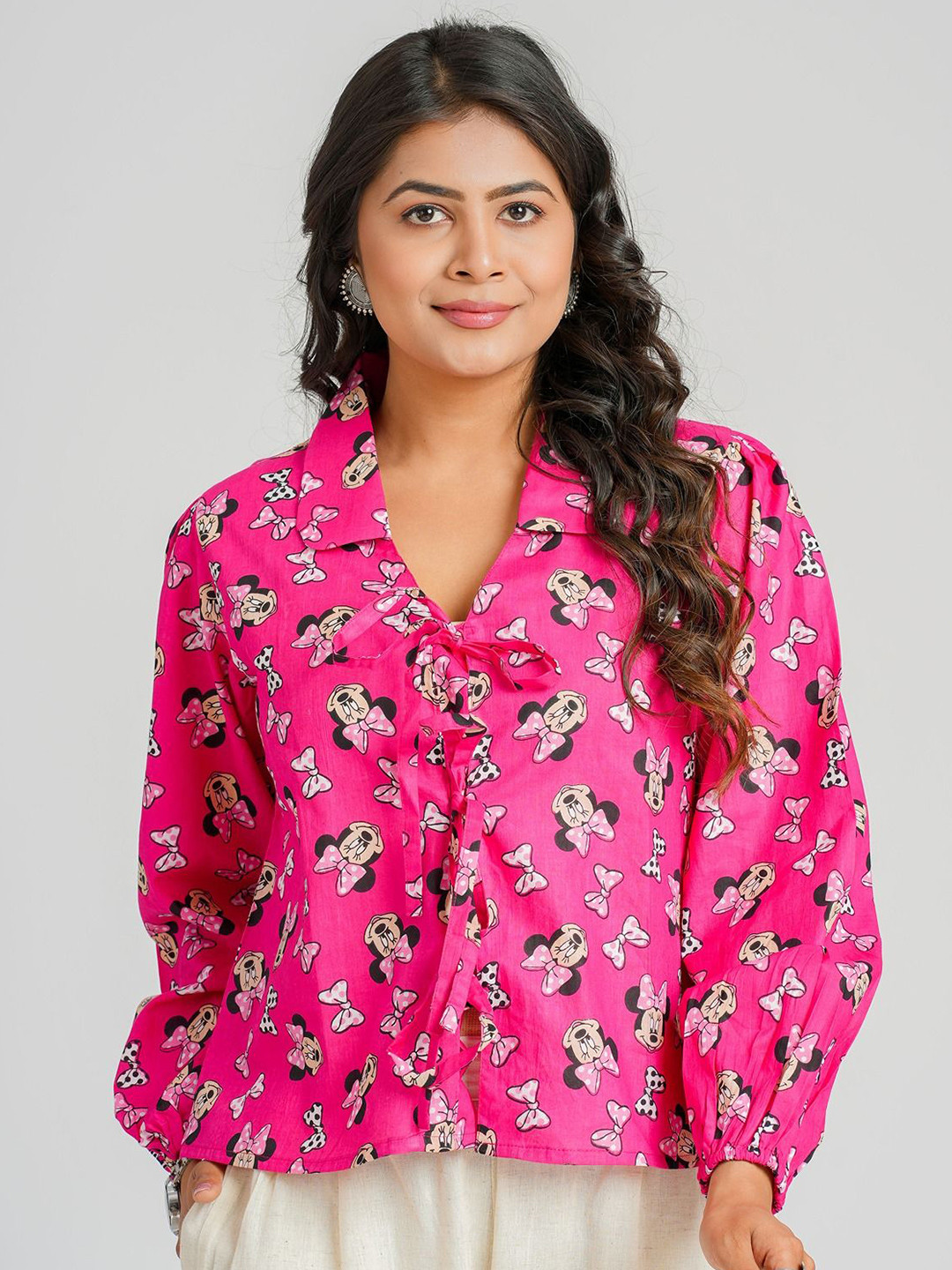 Cotton Curio Pure Cotton Minnie Mouse Printed Tunic