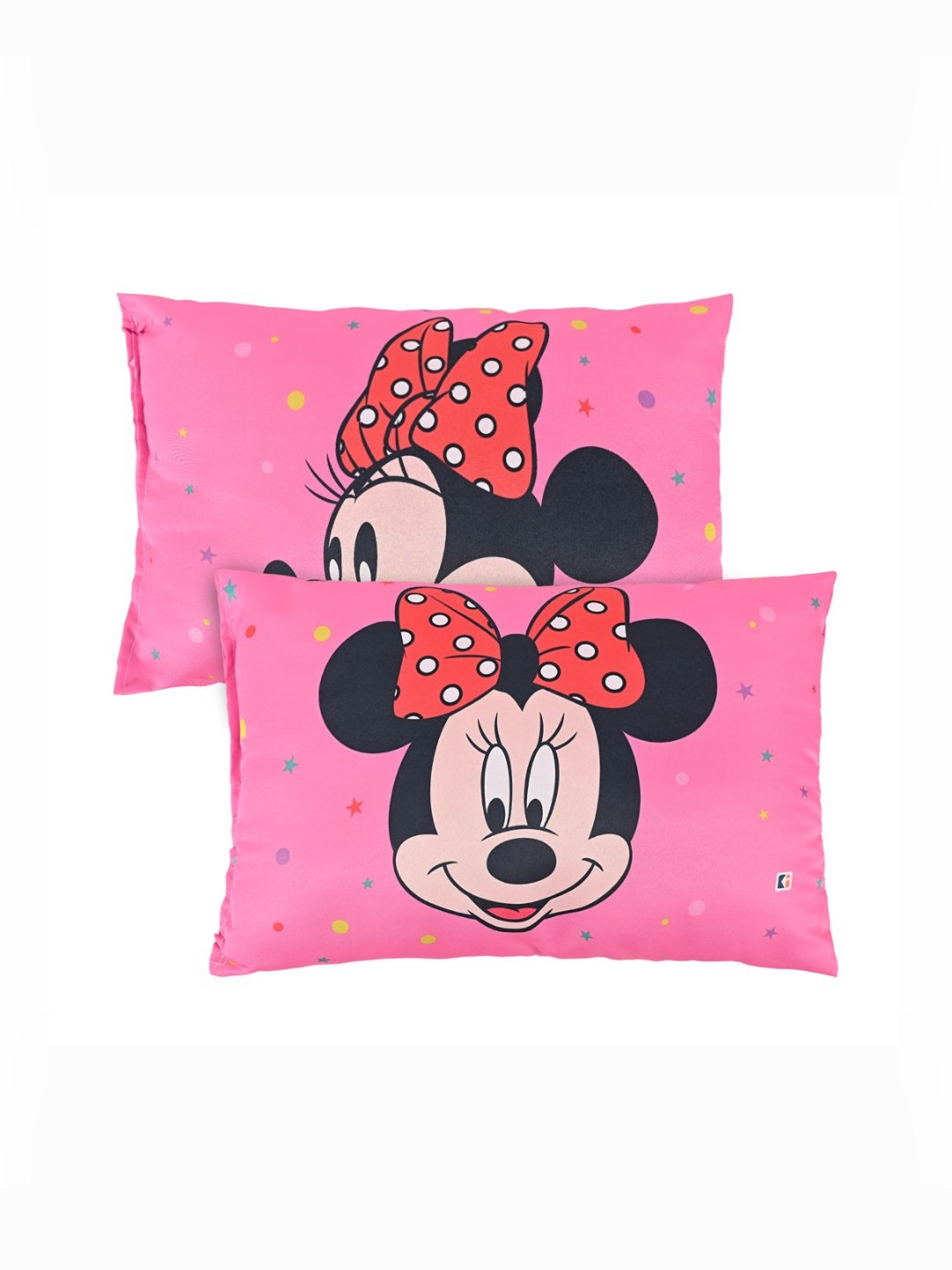 Aura Disney Minnie Pink Cartoon Characters Cotton Ultra Soft Set of 2 Ultra Soft Memory Foam Baby Pillow-10 x 30 x 45 cm
