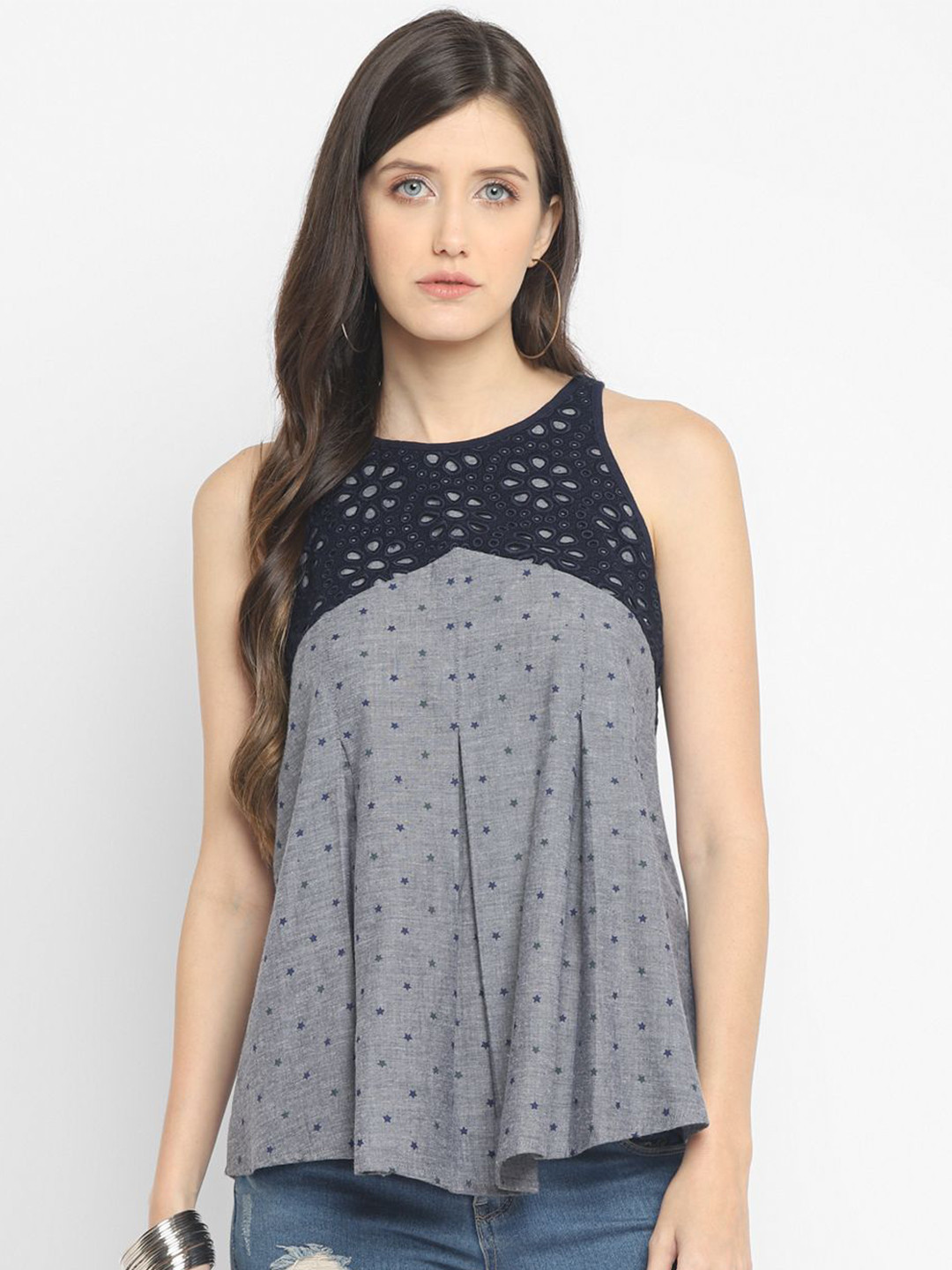 Taurus Floral Print Cotton Top