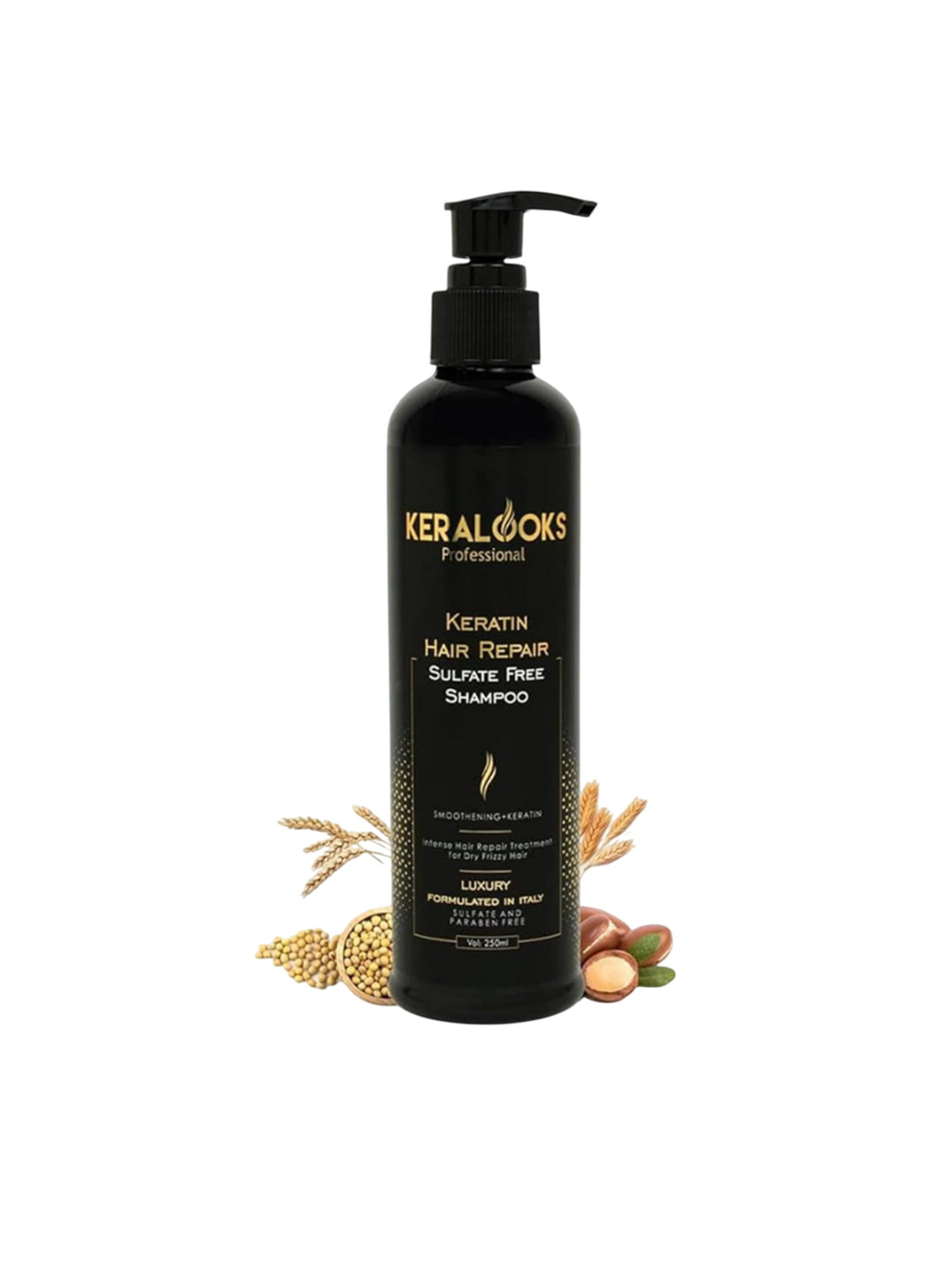 Keralooks professional Keratin Hair Repair Shampoo Frizzy Hair- 250 ml