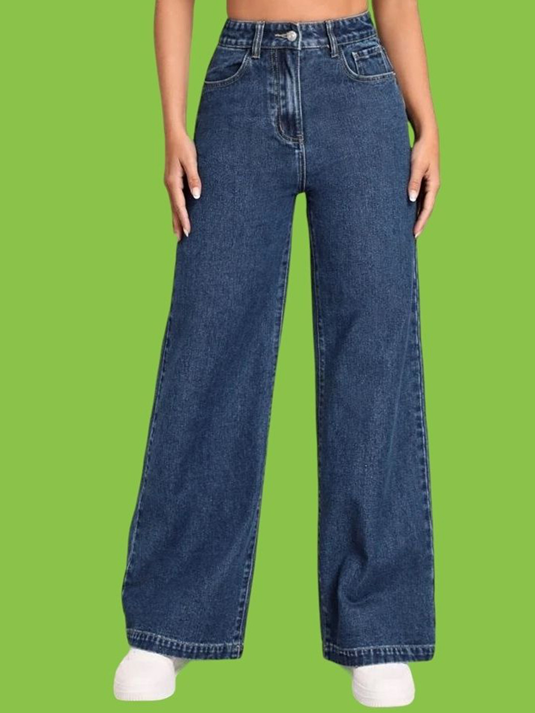 VBEAUTI Women Jean Boyfriend Fit High-Rise Stretchable Jeans