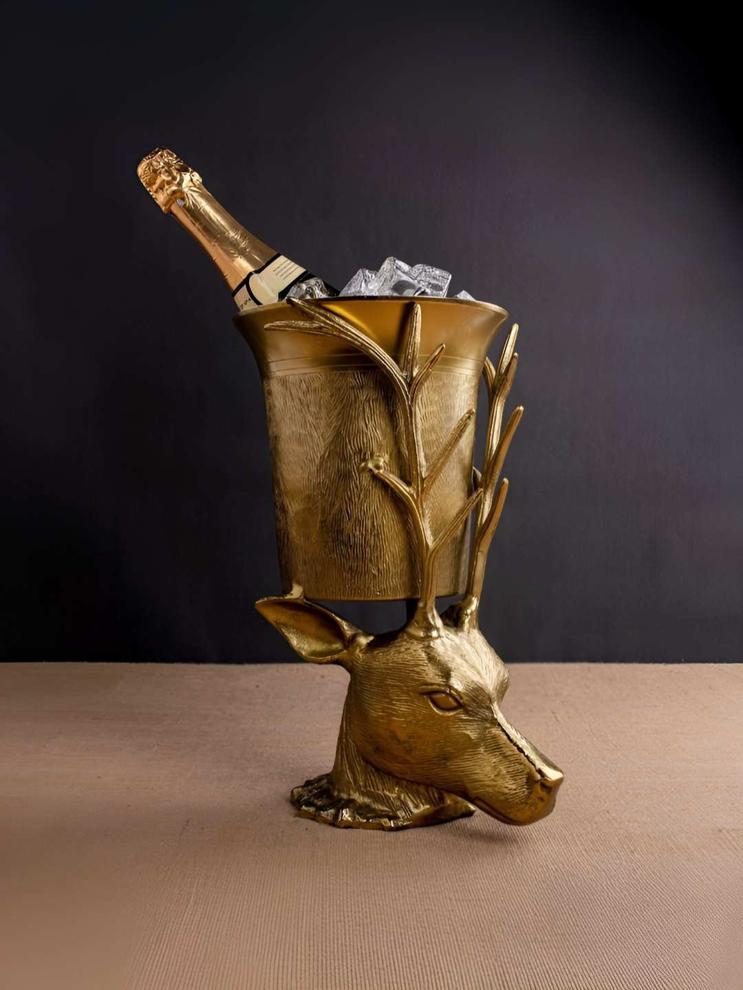 giBOX Gold Toned Staggard Head Ice Buckets