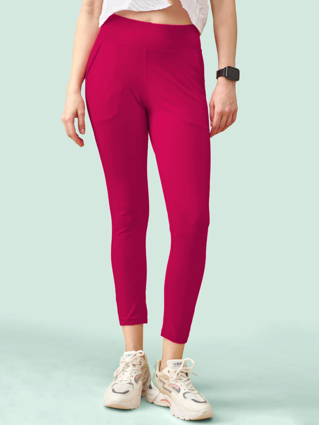LYRA High Waist 4-Way Stretch Ankle Length Tights
