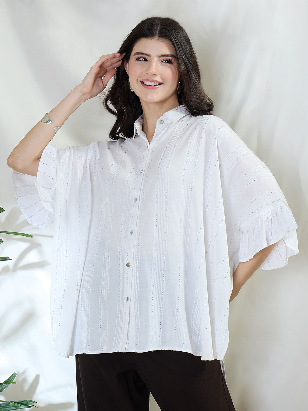 DRAPE AND DAZZLE Kaftan Mini Dress