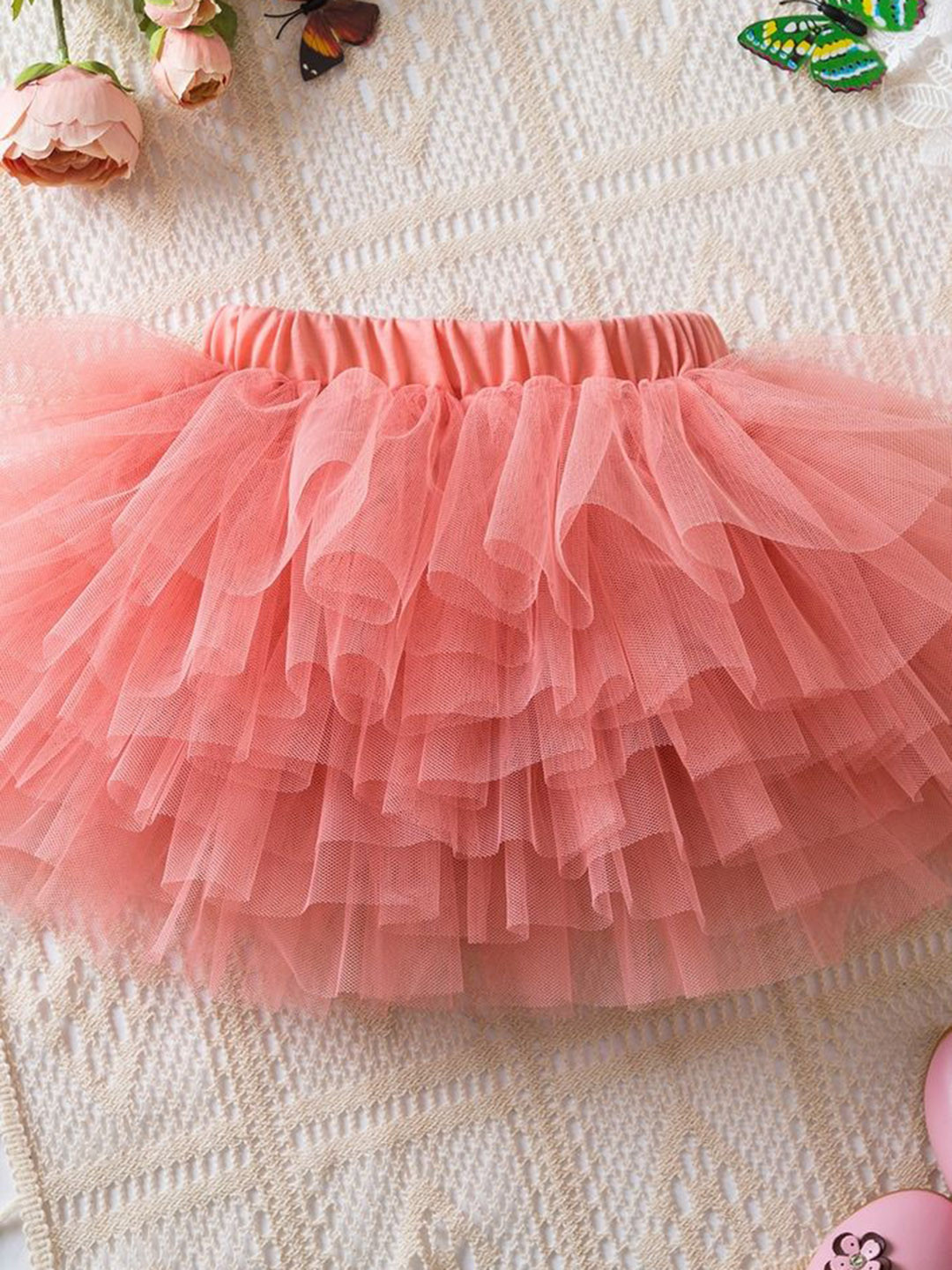 LULU & SKY Girls Tiered Tulle Skirt