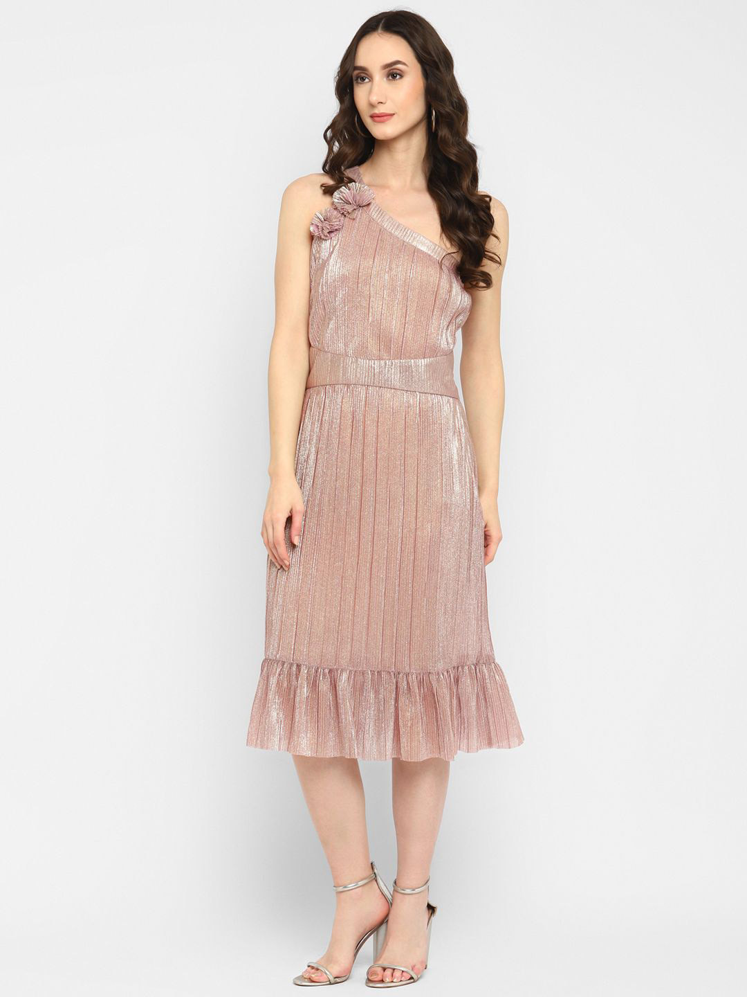 Taurus Off-Shoulder Fit & Flare Dress