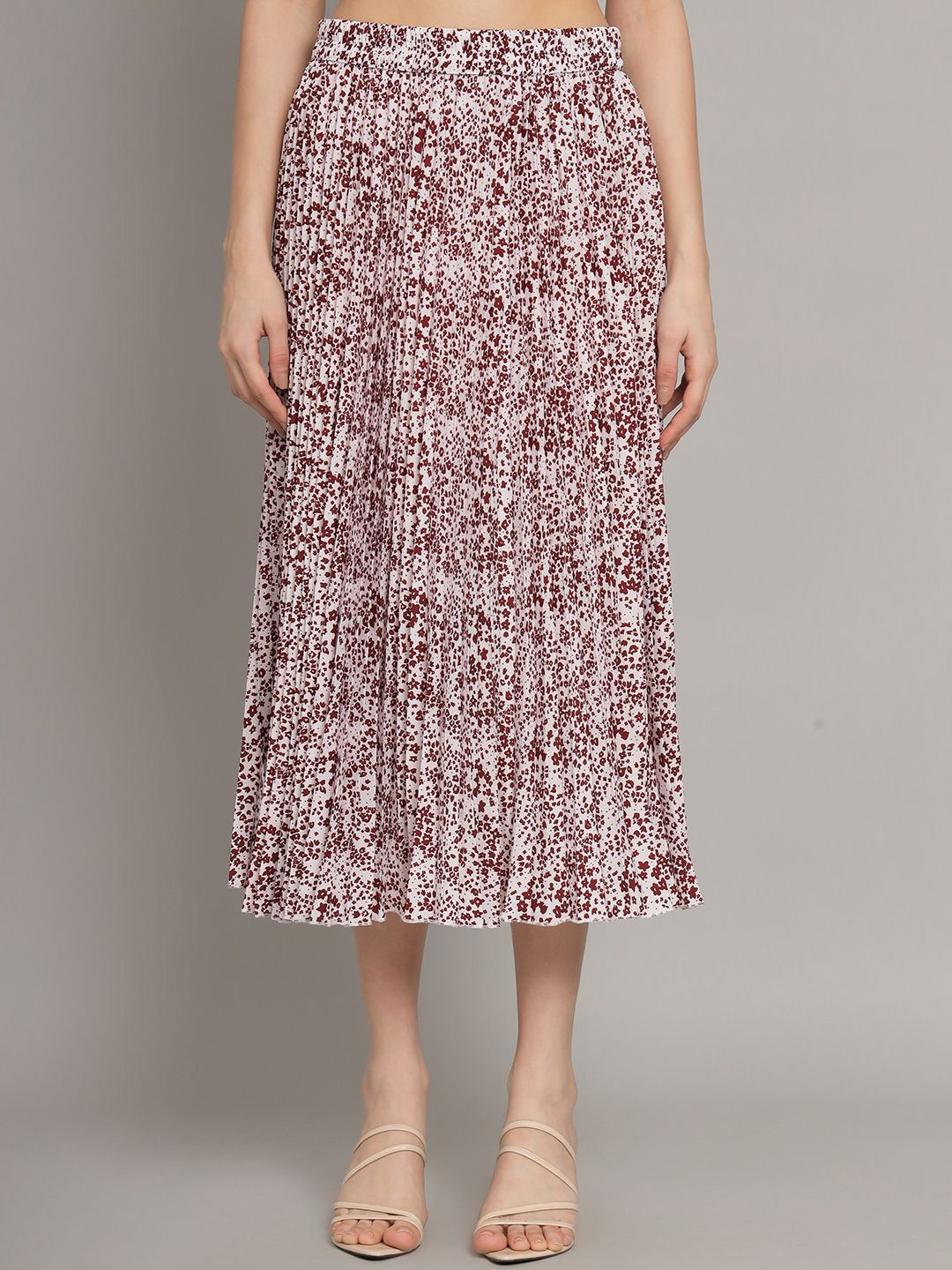 ZWERLON Printed Pleated MidiSkirt