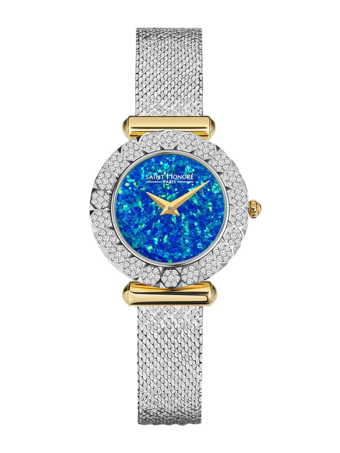 SAINT HONORE PARIS Women Printed Dial & Leather Bracelet Style Straps Analogue Watch GA721462-4DOP